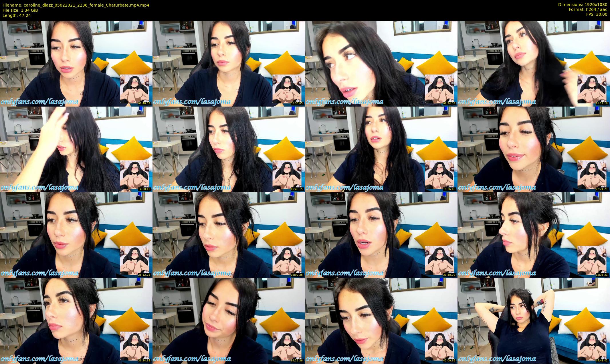 caroline_diazz — 48 minute Chaturbate female cam show recording, 1080p, Feb 5, 2021