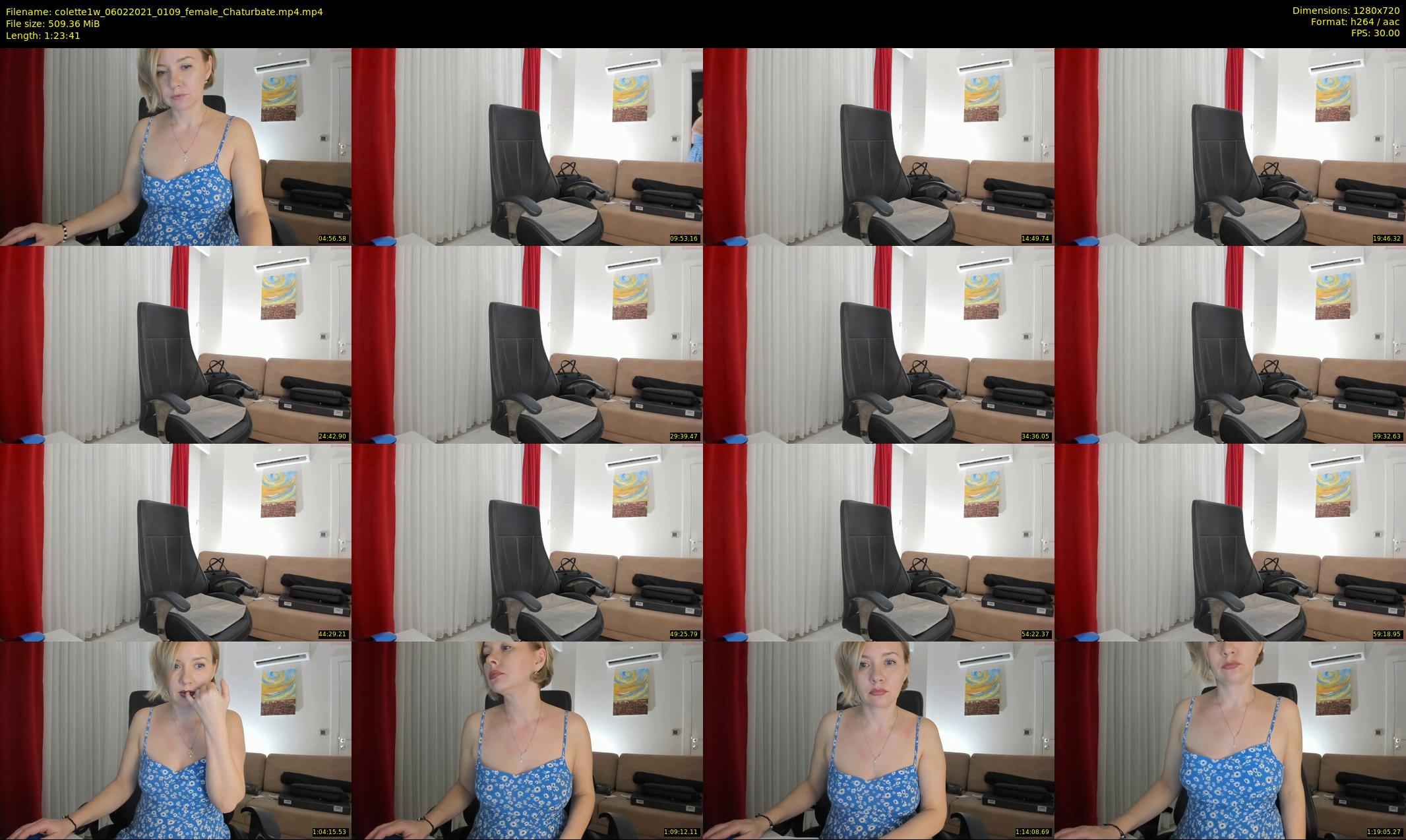 colette1w — 84 minute Chaturbate female cam show recording, 720p, Feb 6, 2021