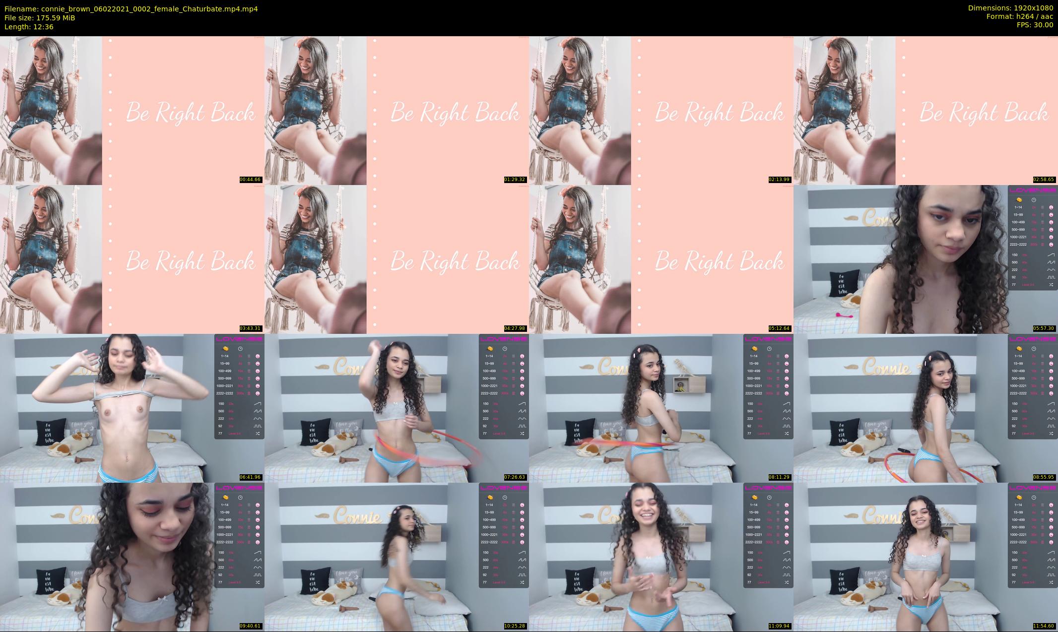 connie_brown — 13 minute Chaturbate female cam show recording, 1080p, Feb 6, 2021