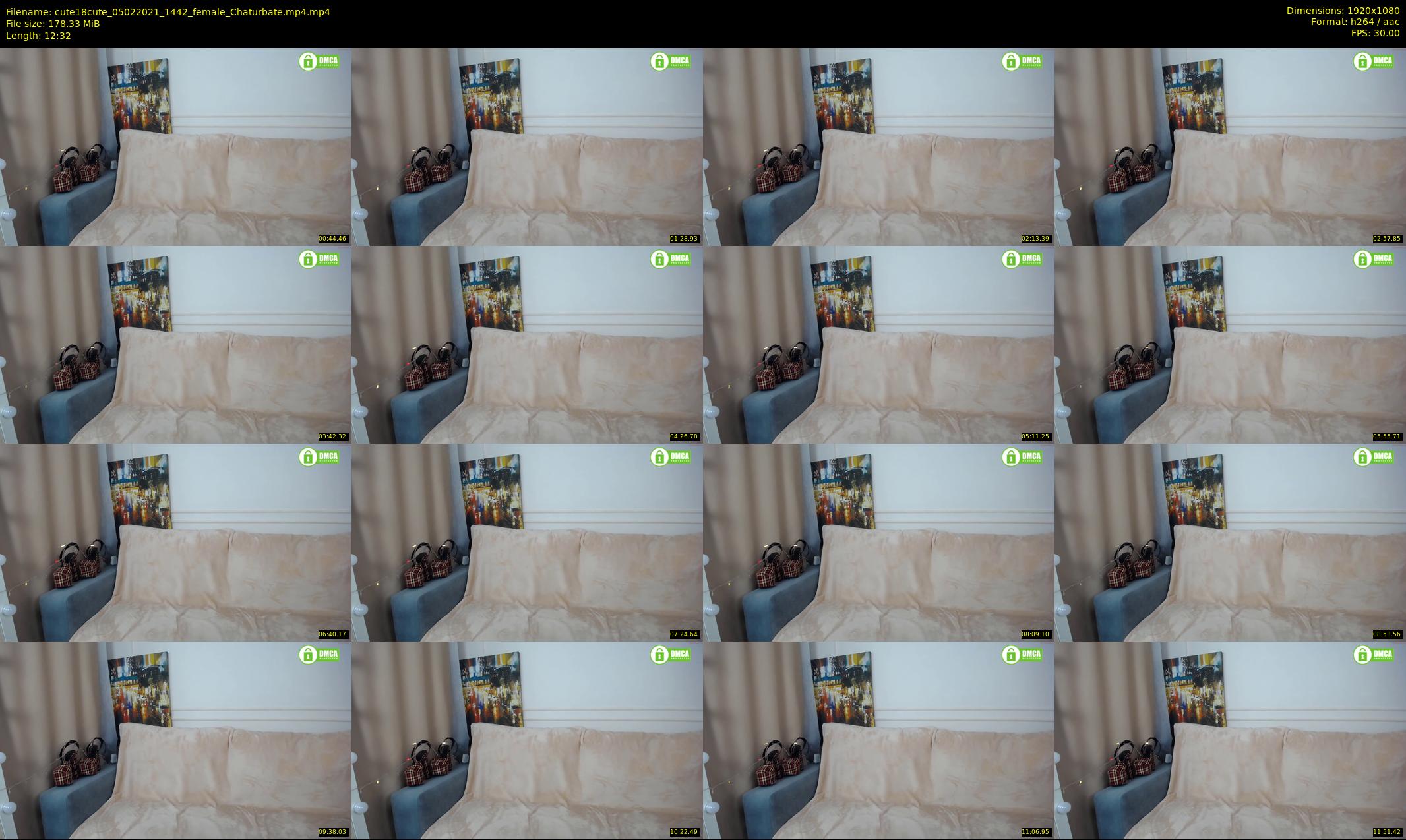 cute18cute — 13 minute Chaturbate female cam show recording, 1080p, Feb 5, 2021