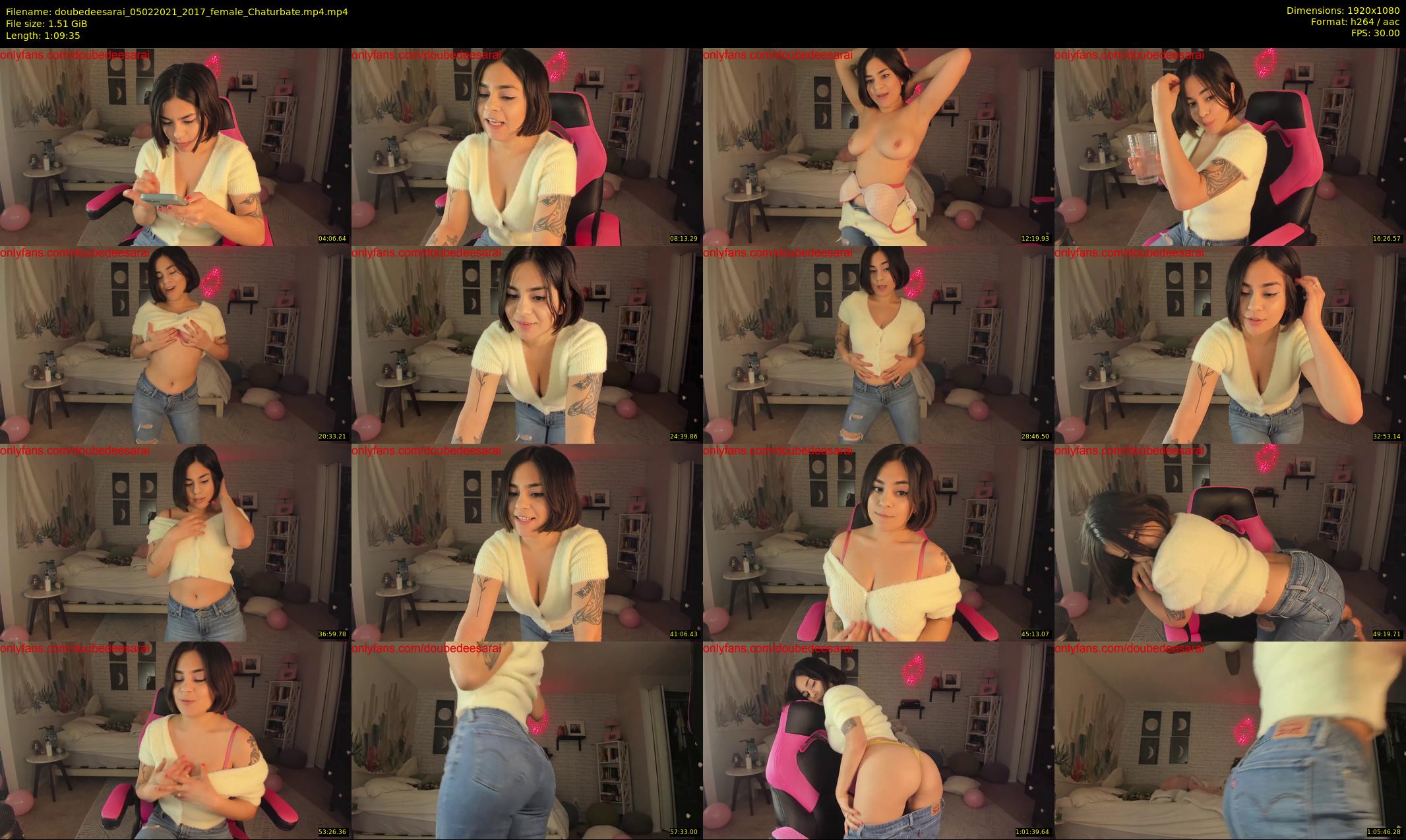 doubedeesarai — 70 minute Chaturbate female cam show recording, 1080p, Feb 5, 2021