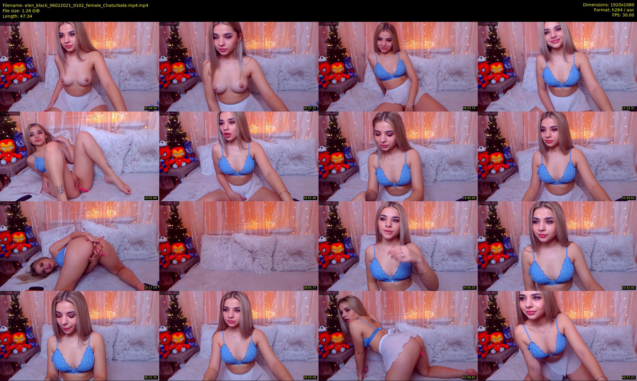 elen_black — 48 minute Chaturbate female cam show recording, 1080p, Feb 6, 2021