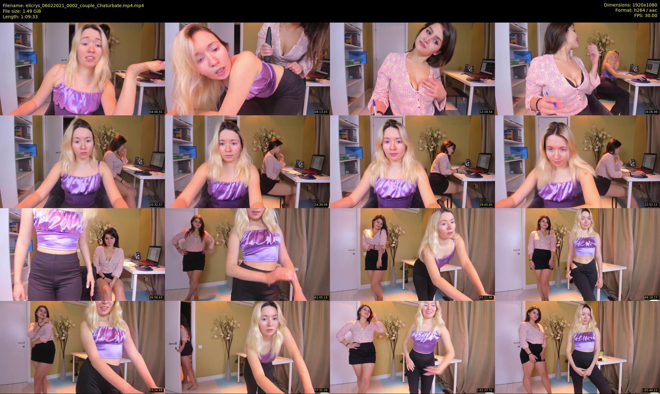 ellcrys — 70 minute Chaturbate couple cam show recording, 1080p, Feb 6, 2021