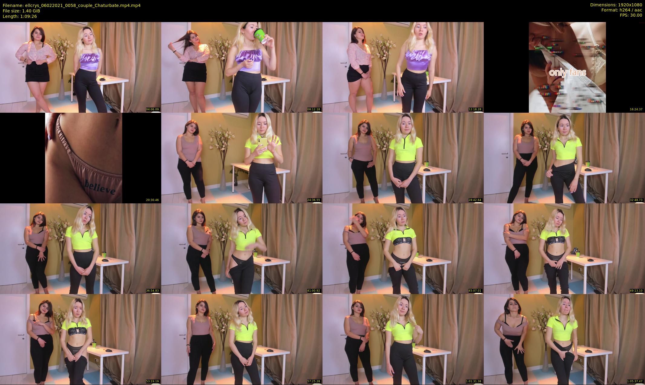 ellcrys — 70 minute Chaturbate couple cam show recording, 1080p, Feb 6, 2021
