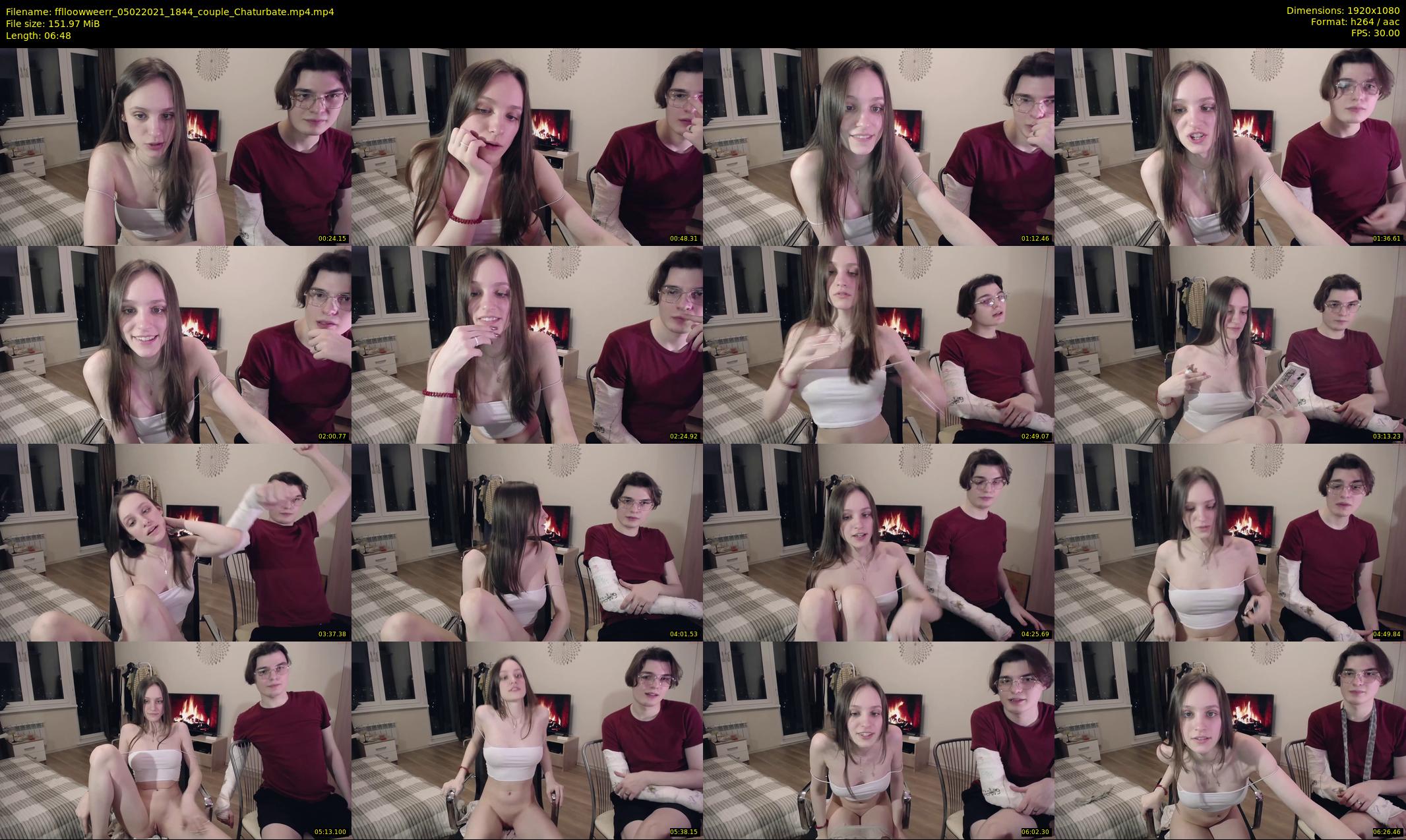 fflloowweerr — 7 minute Chaturbate couple cam show recording, 1080p, Feb 5, 2021