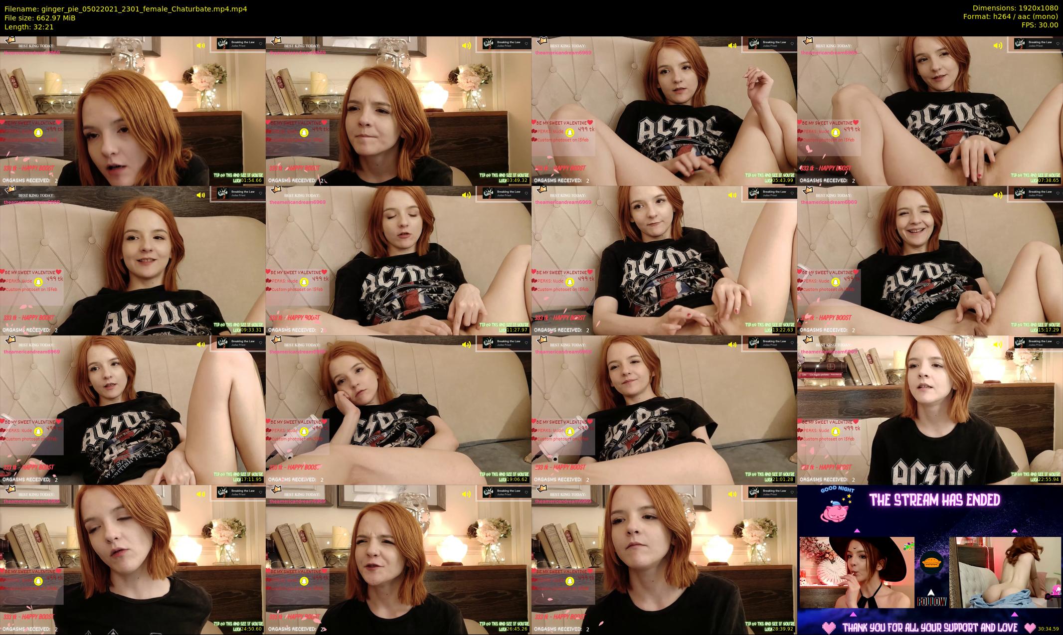 ginger_pie — 33 minute Chaturbate female cam show recording, 1080p, Feb 5, 2021