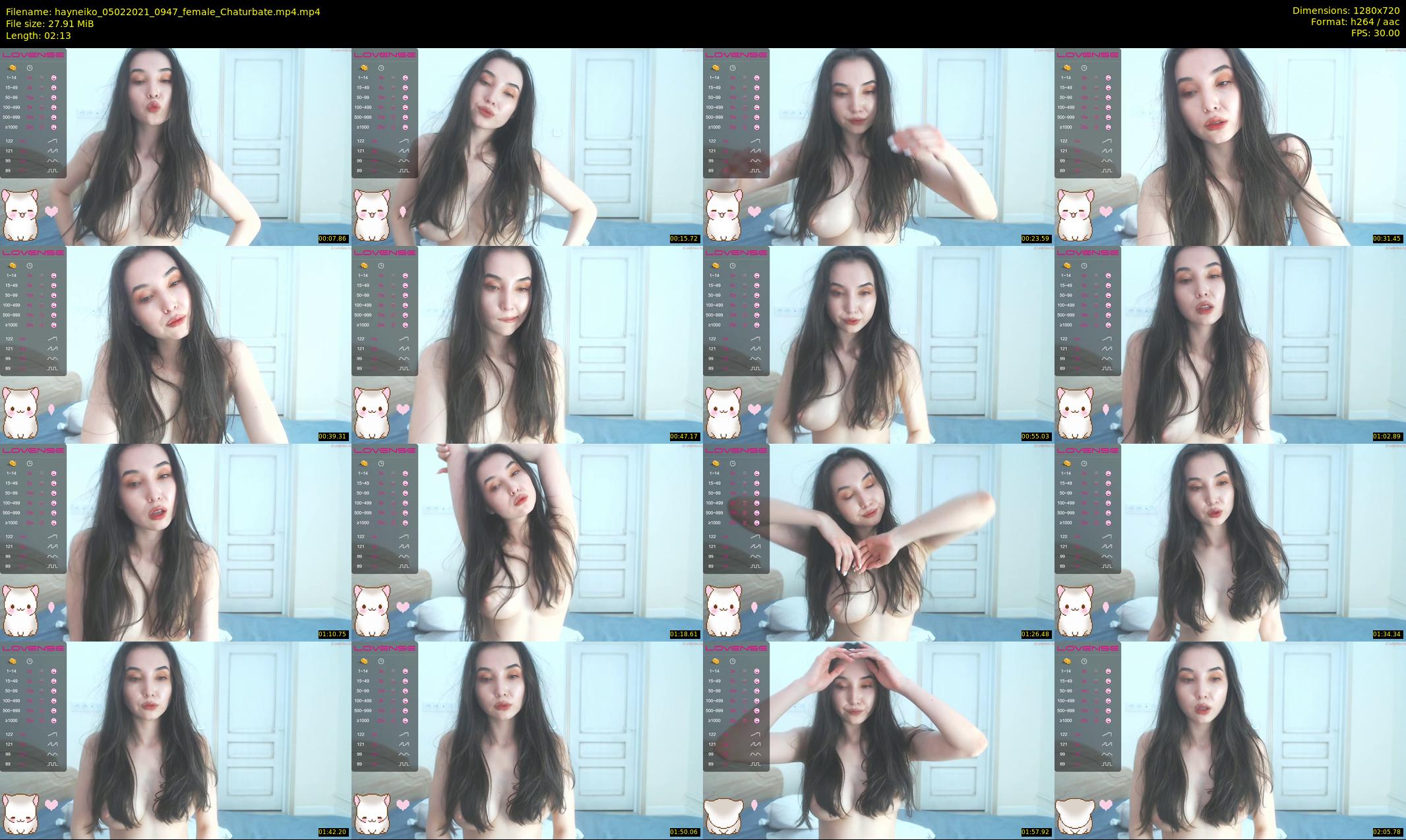 hayneiko — 3 minute Chaturbate female cam show recording, 720p, Feb 5, 2021