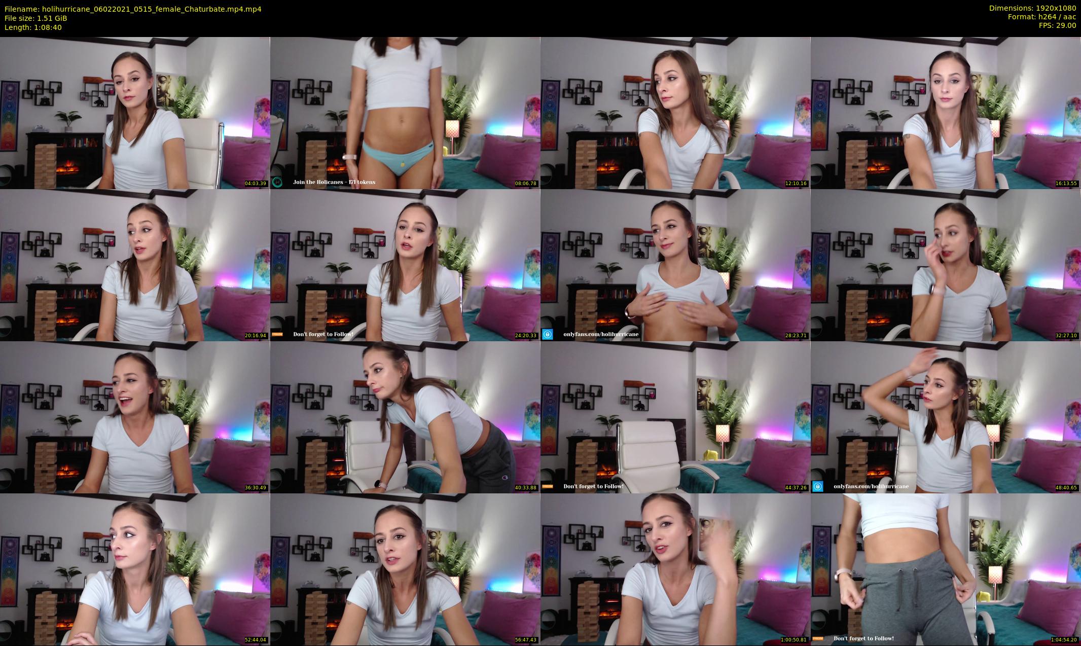 holihurricane — 69 minute Chaturbate female cam show recording, 1080p, Feb 6, 2021
