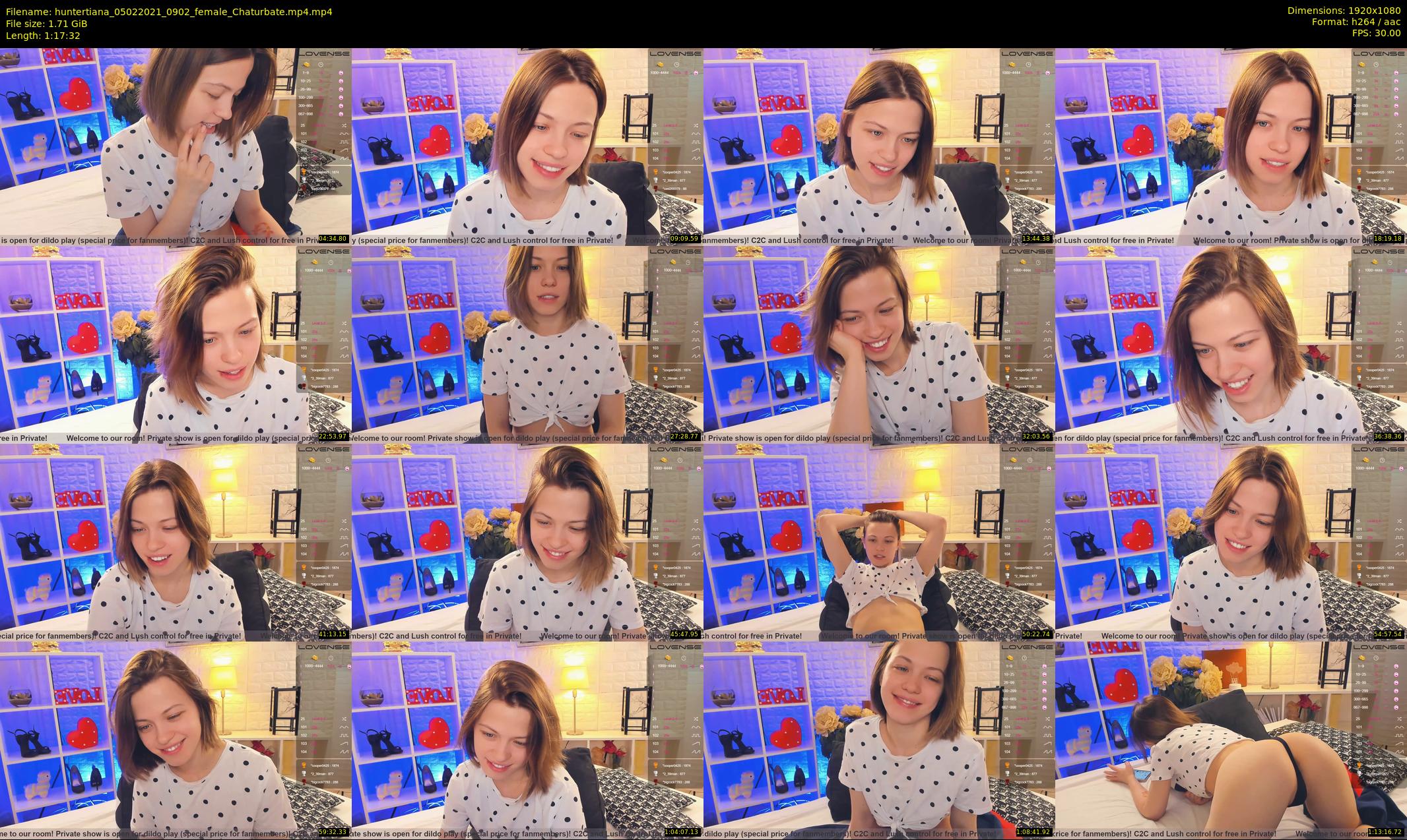 huntertiana — 78 minute Chaturbate female cam show recording, 1080p, Feb 5, 2021