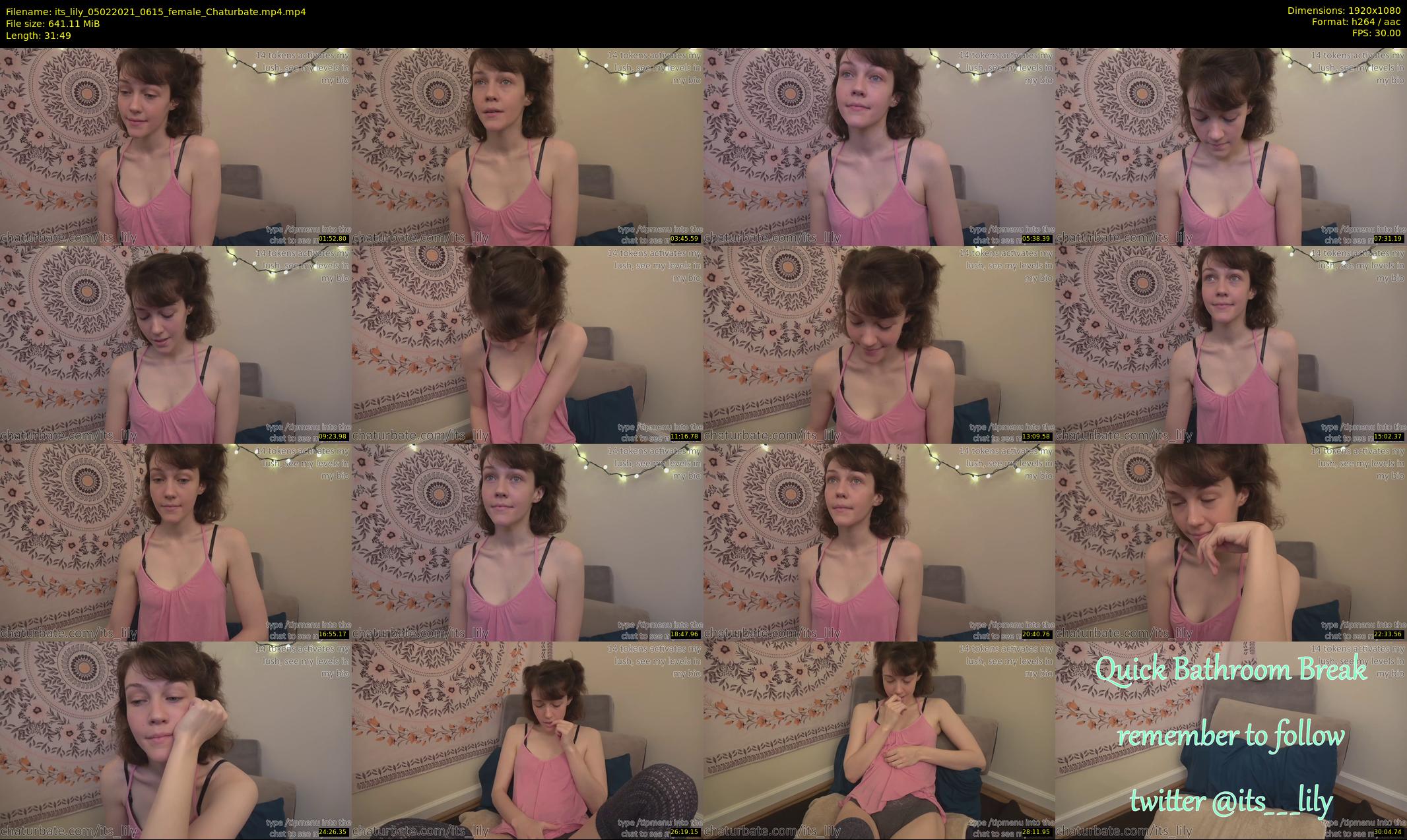 its_lily — 32 minute Chaturbate female cam show recording, 1080p, Feb 5, 2021