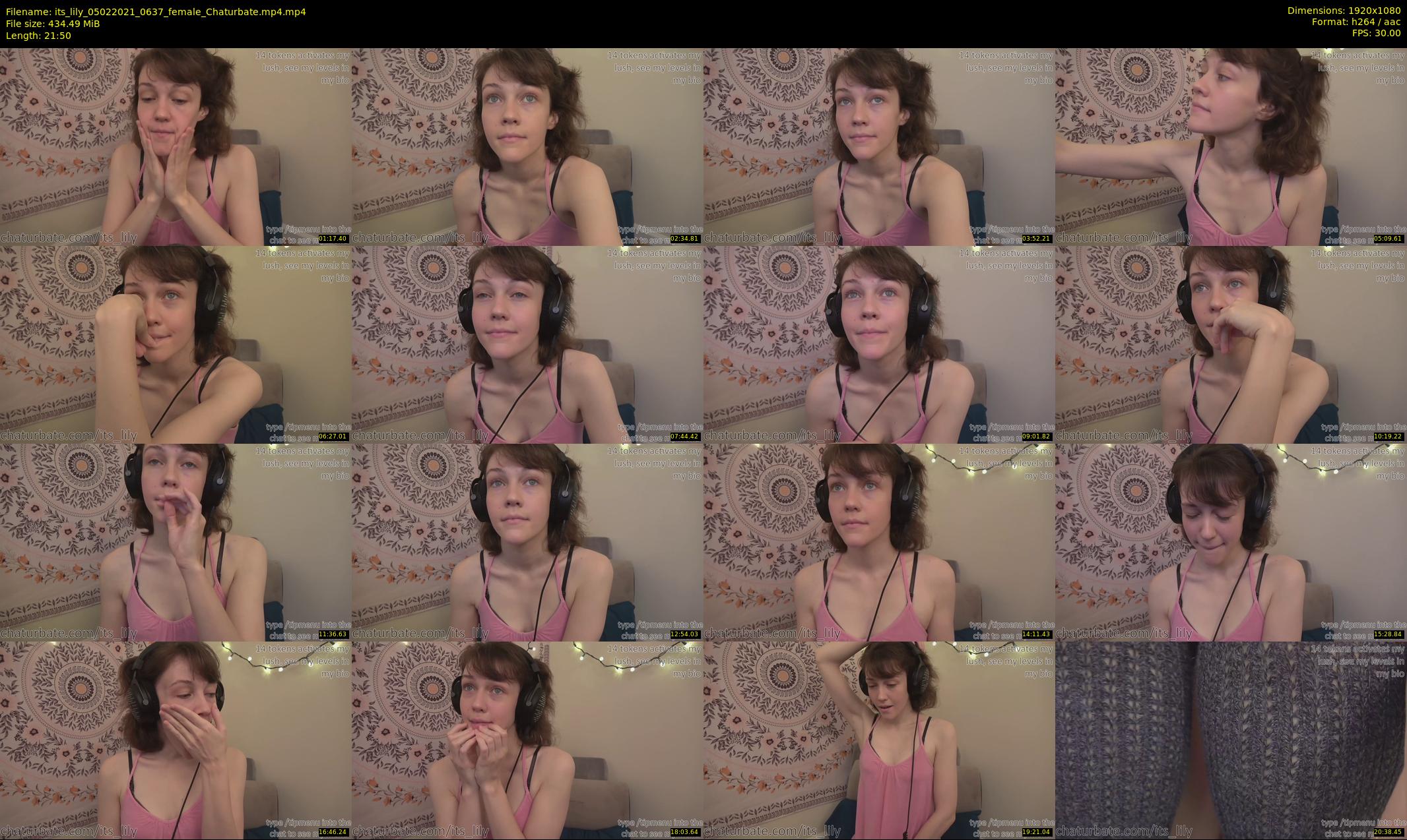 its_lily — 22 minute Chaturbate female cam show recording, 1080p, Feb 5, 2021