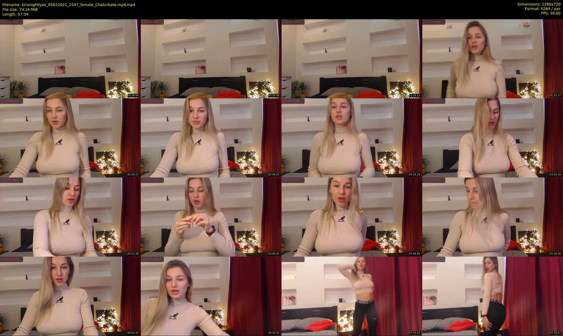 kiranightlyxo — 8 minute Chaturbate female cam show recording, 720p, Feb 5, 2021