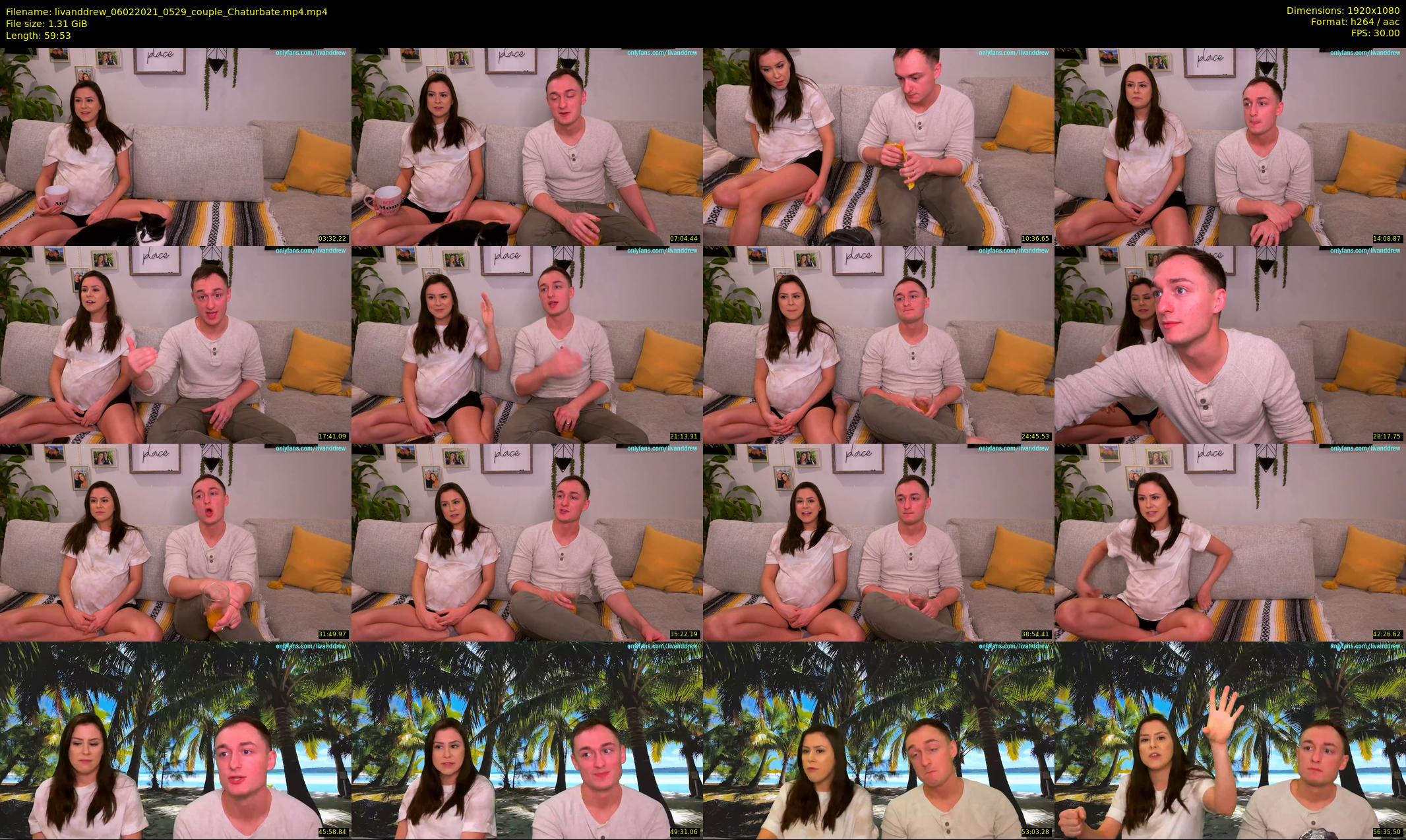 livanddrew — 60 minute Chaturbate couple cam show recording, 1080p, Feb 6, 2021