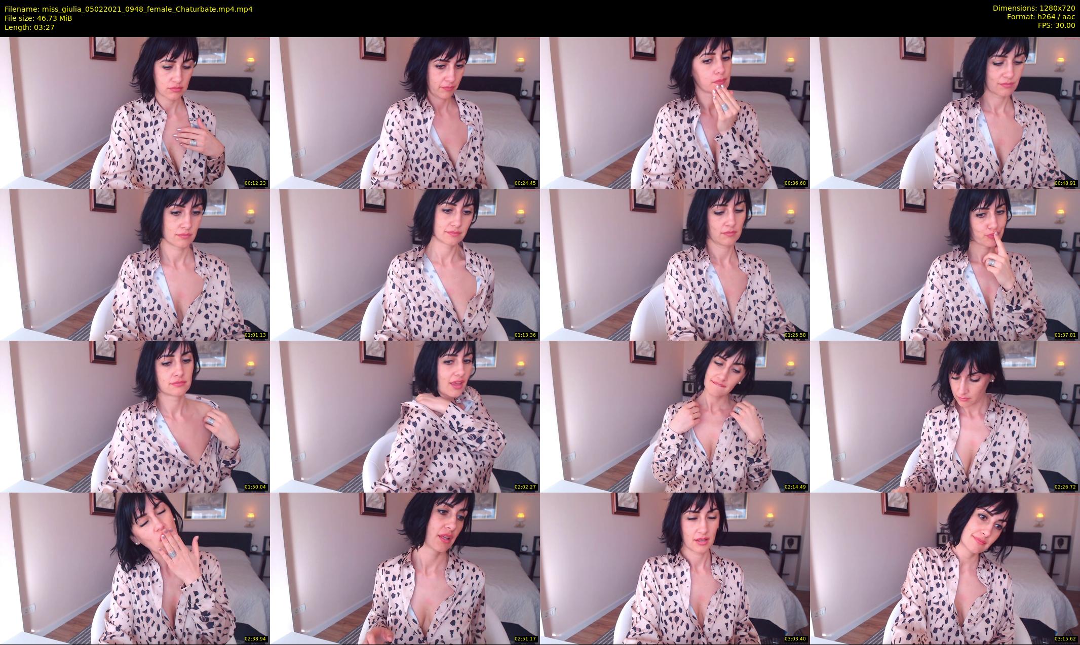 miss_giulia — 4 minute Chaturbate female cam show recording, 720p, Feb 5, 2021