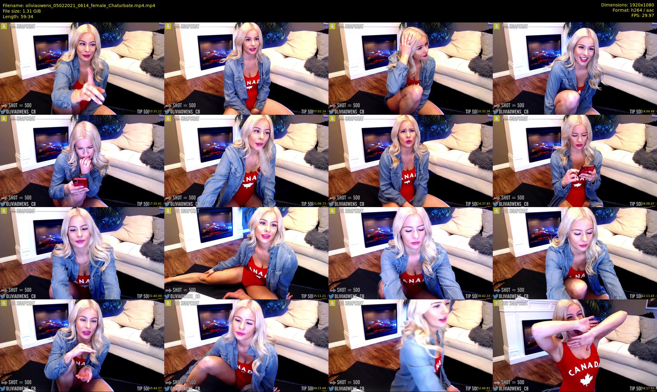 oliviaowens — 60 minute Chaturbate female cam show recording, 1080p, Feb 5, 2021