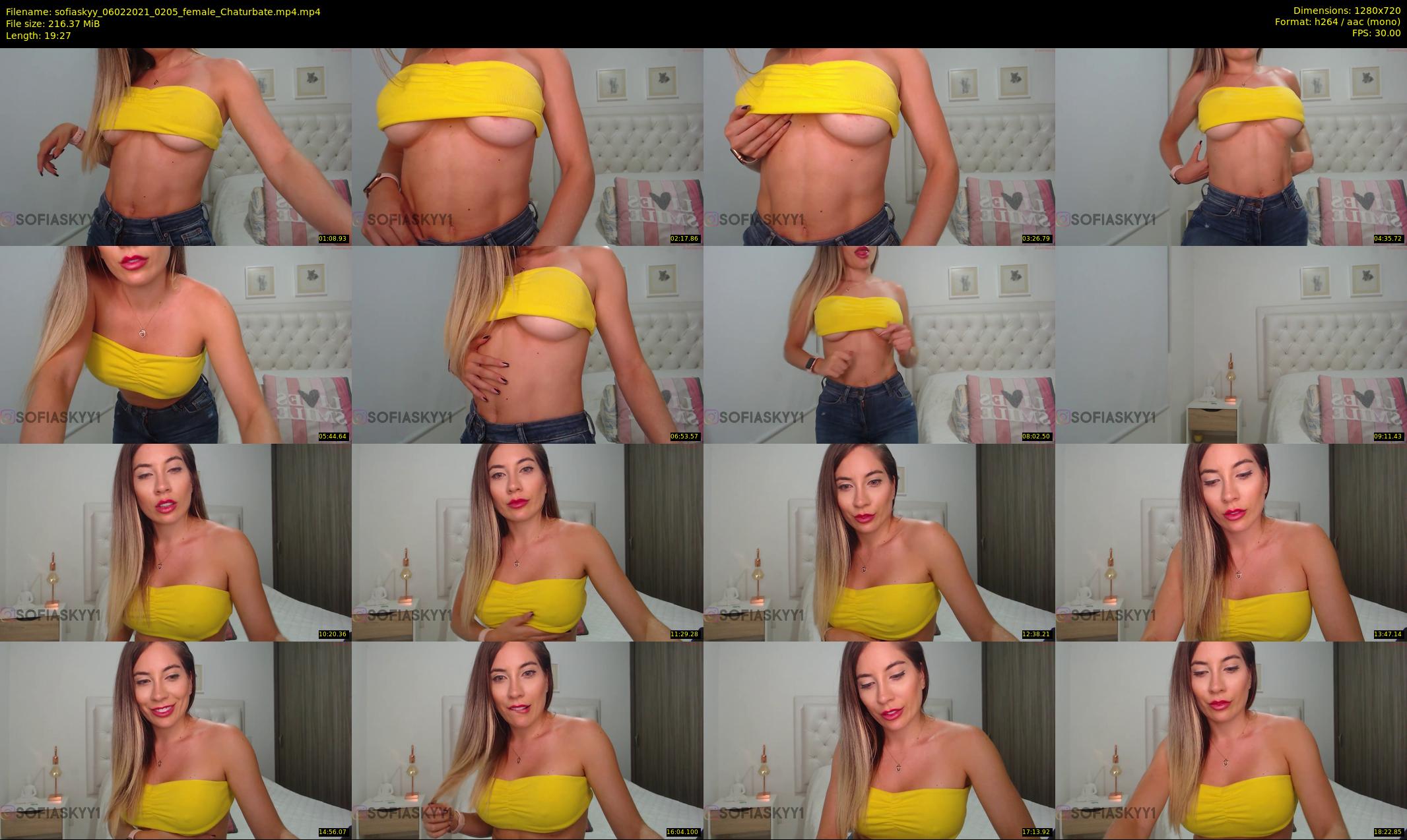 sofiaskyy — 20 minute Chaturbate female cam show recording, 720p, Feb 6, 2021
