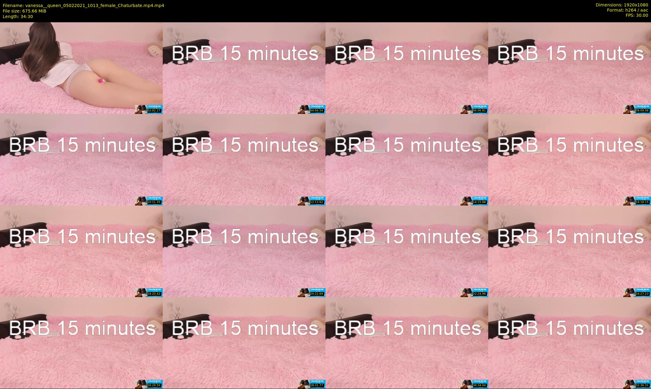 vanessa__queen — 35 minute Chaturbate female cam show recording, 1080p, Feb 5, 2021