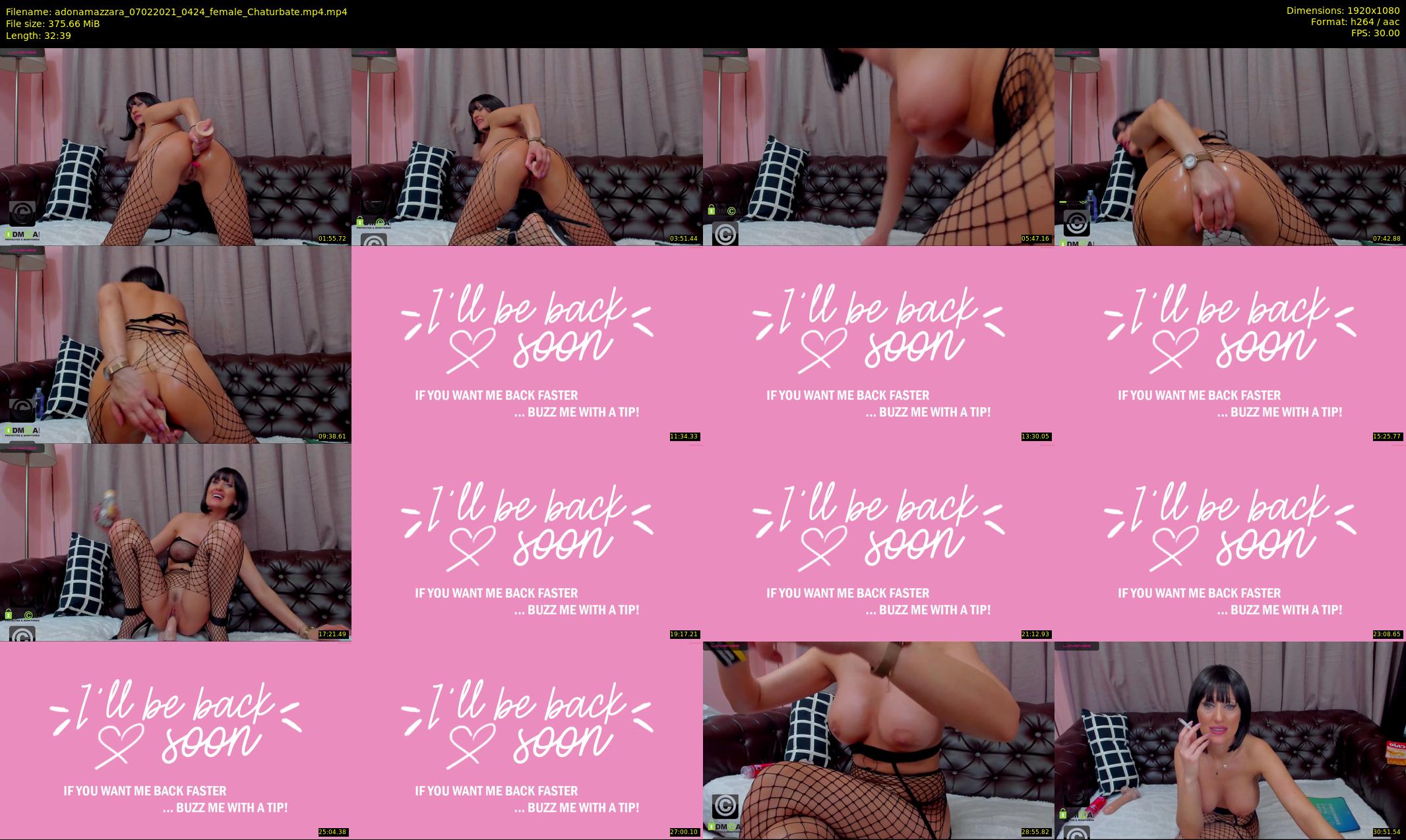 adonamazzara — 33 minute Chaturbate female cam show recording, 1080p, Feb 7, 2021