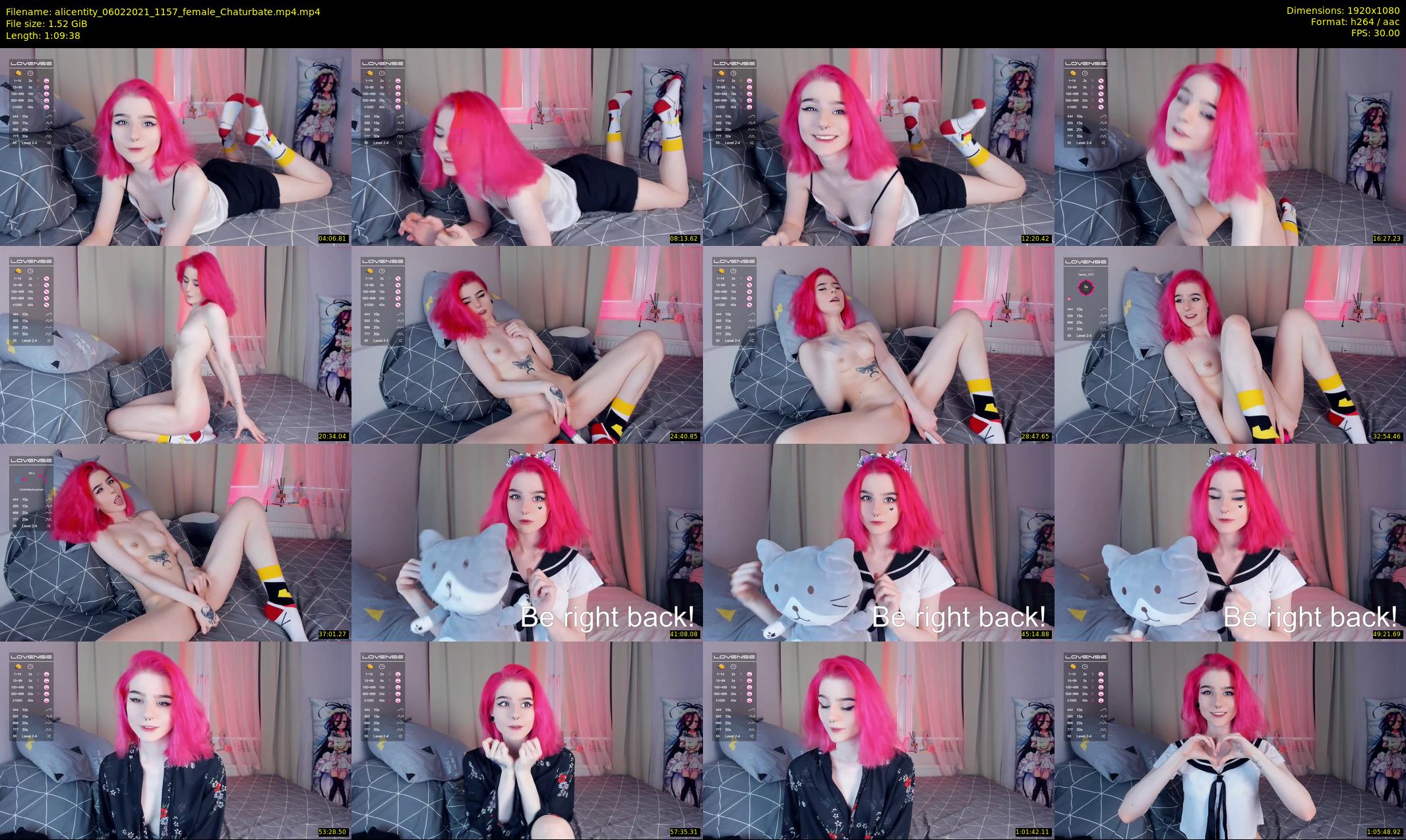 alicentity — 70 minute Chaturbate female cam show recording, 1080p, Feb 6, 2021