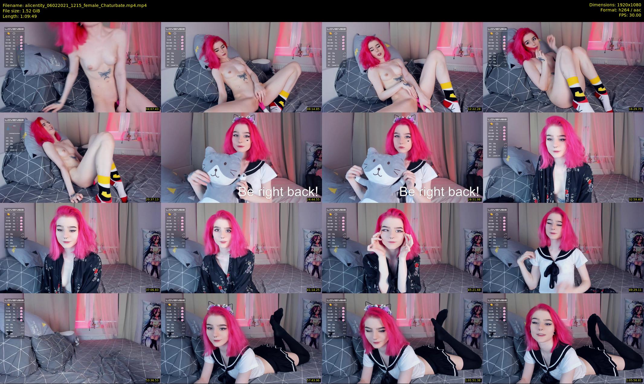 alicentity — 70 minute Chaturbate female cam show recording, 1080p, Feb 6, 2021