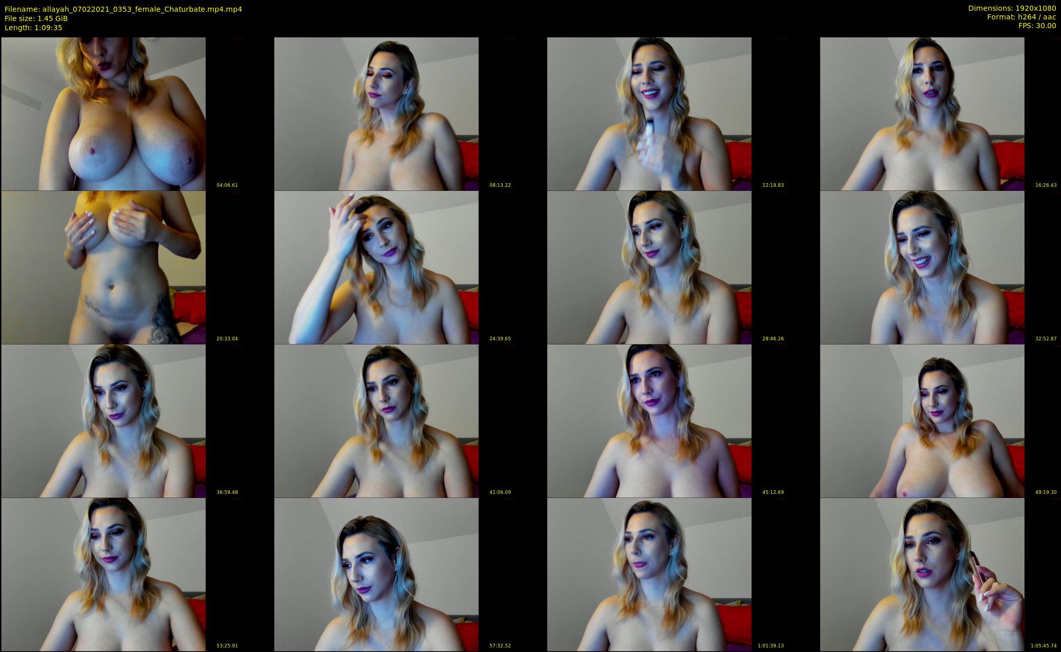 allayah — 70 minute Chaturbate female cam show recording, 1080p, Feb 7, 2021