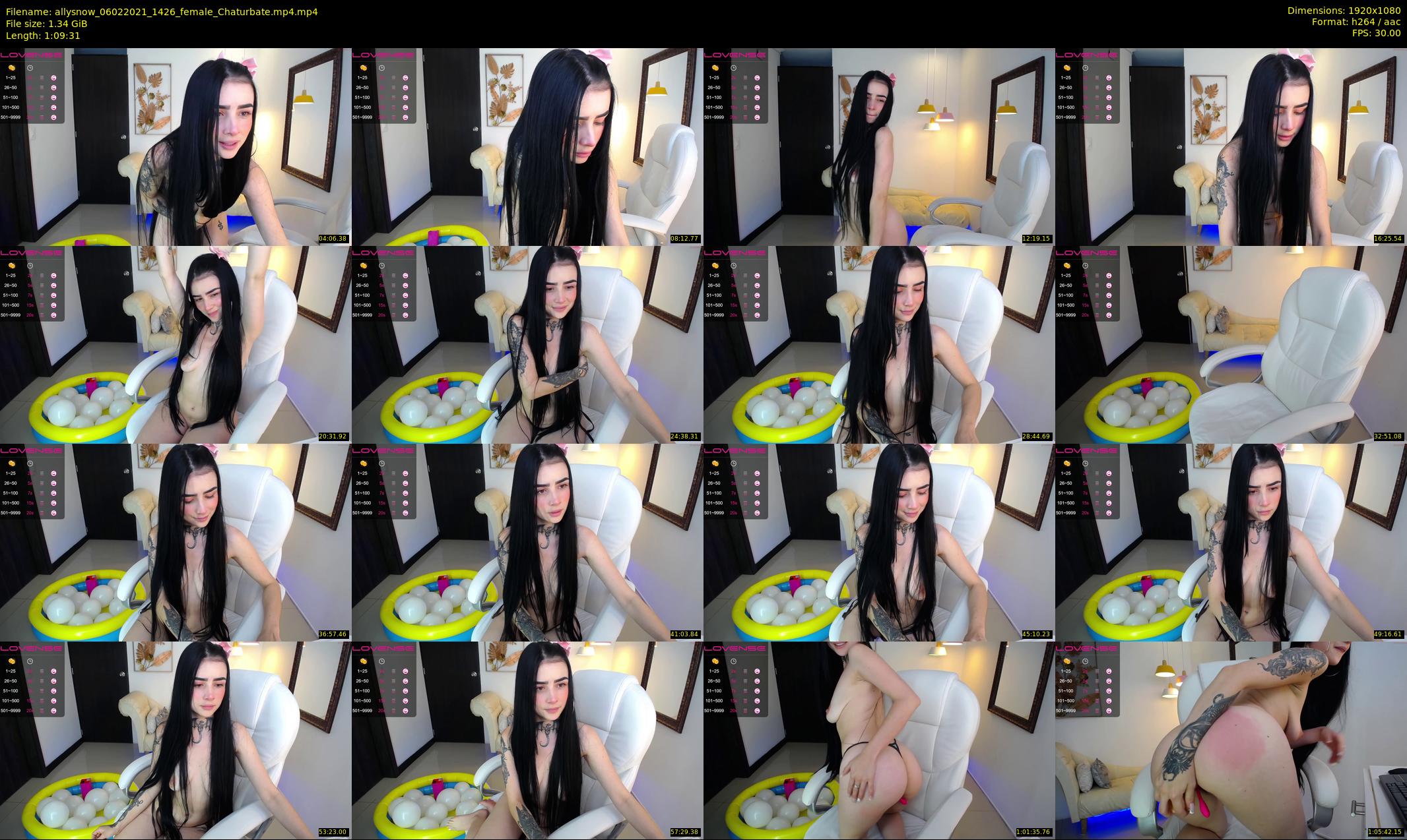 allysnow — 70 minute Chaturbate female cam show recording, 1080p, Feb 6, 2021