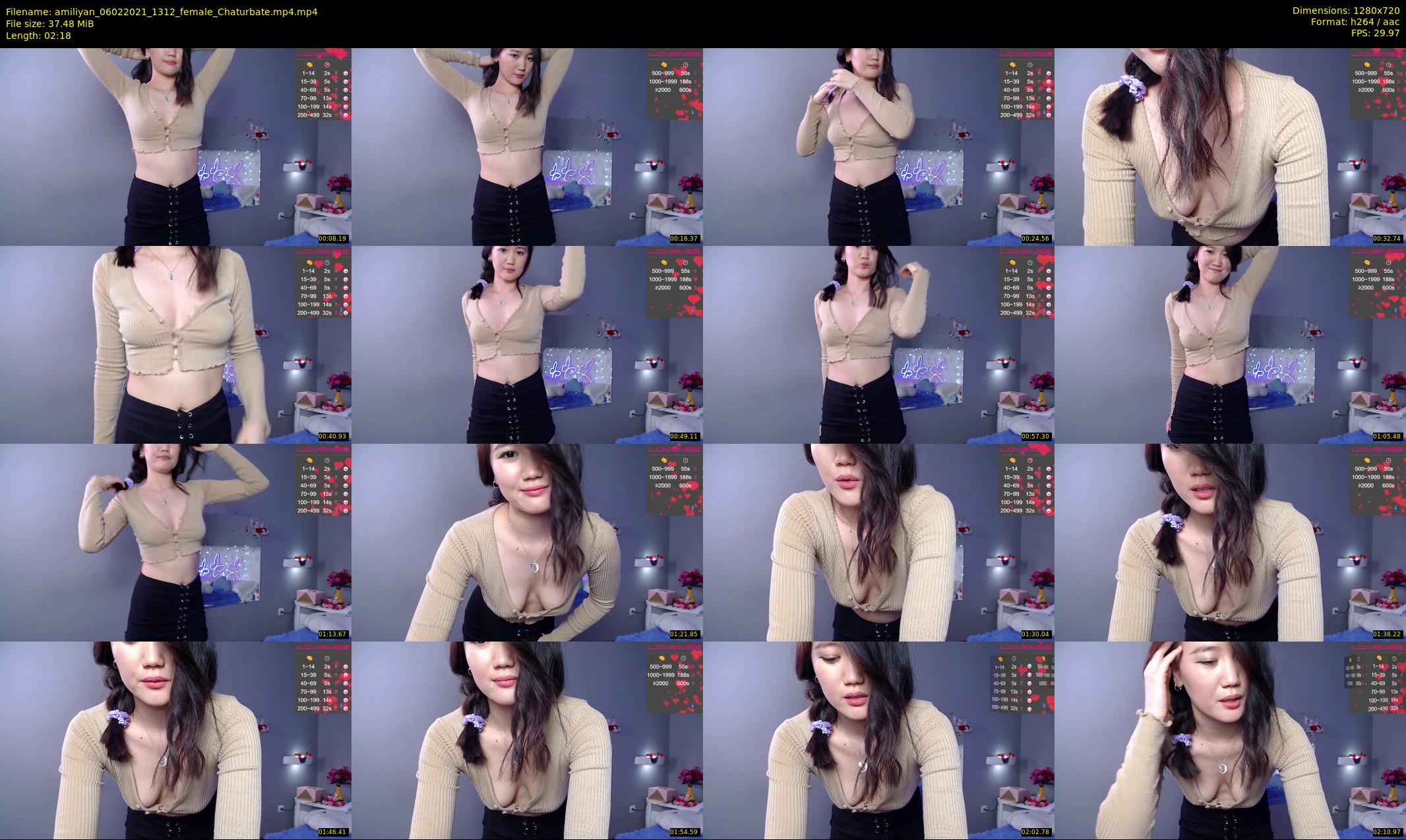 amiliyan — 3 minute Chaturbate female cam show recording, 720p, Feb 6, 2021
