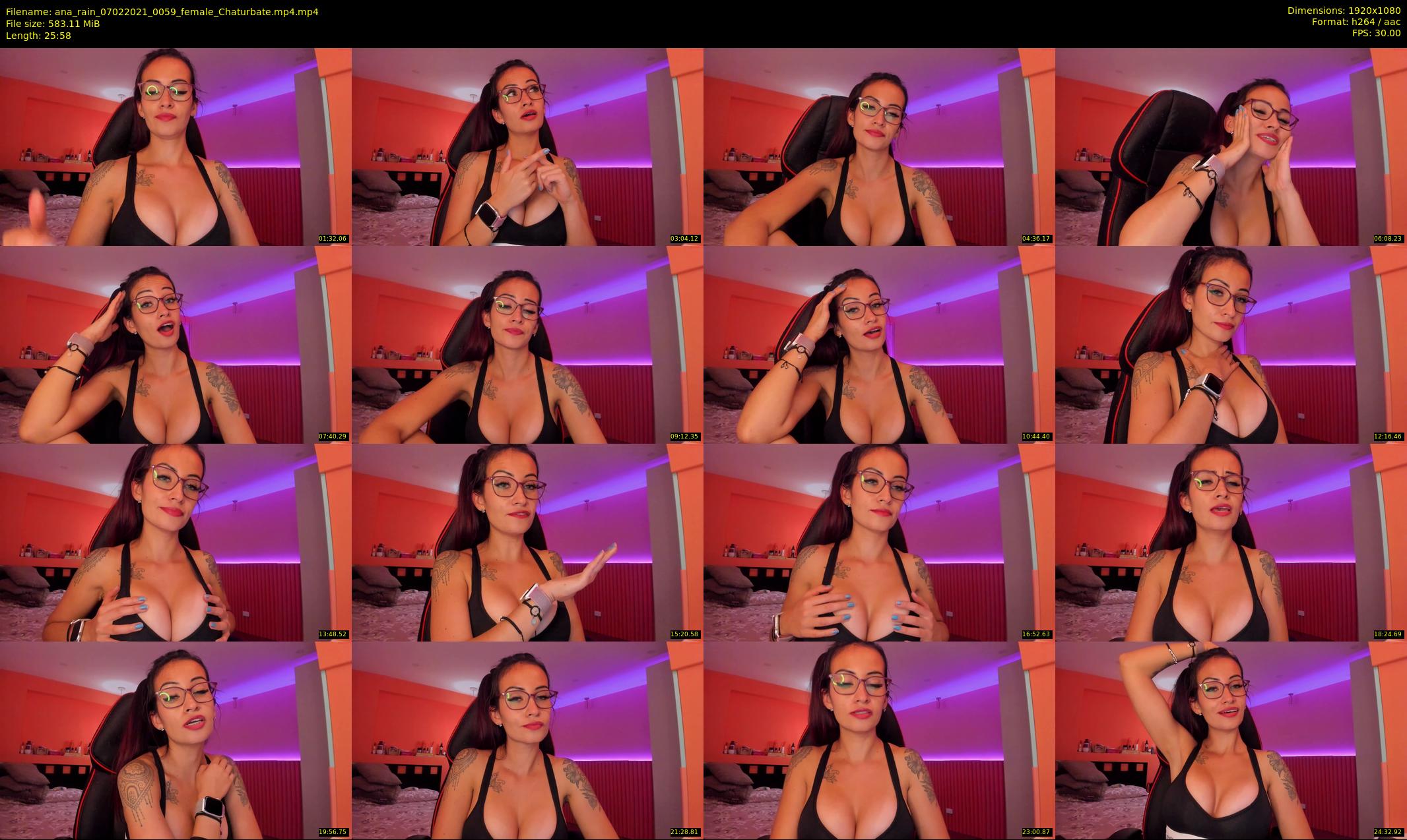 ana_rain — 26 minute Chaturbate female cam show recording, 1080p, Feb 7, 2021