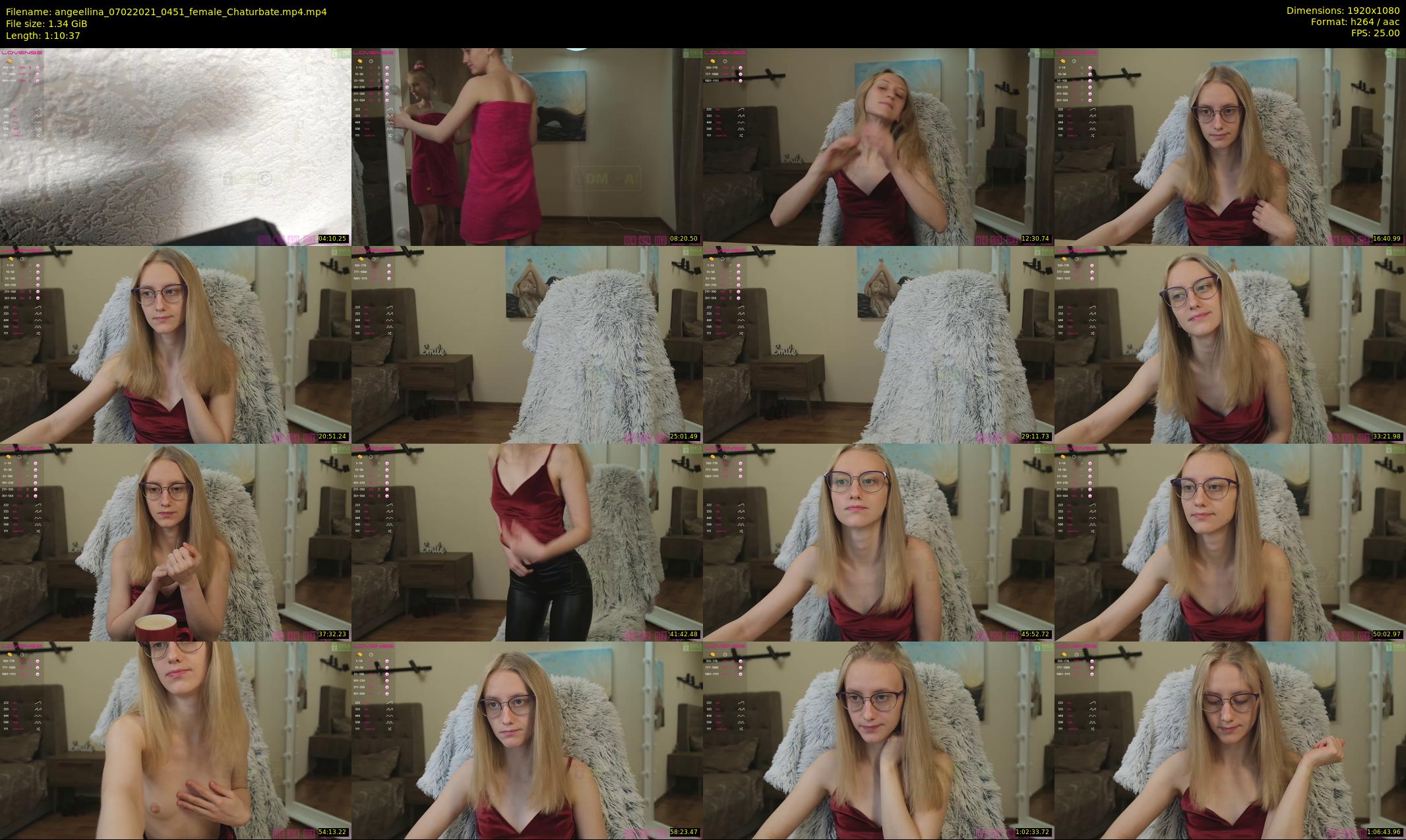 angeellina — 71 minute Chaturbate female cam show recording, 1080p, Feb 7, 2021