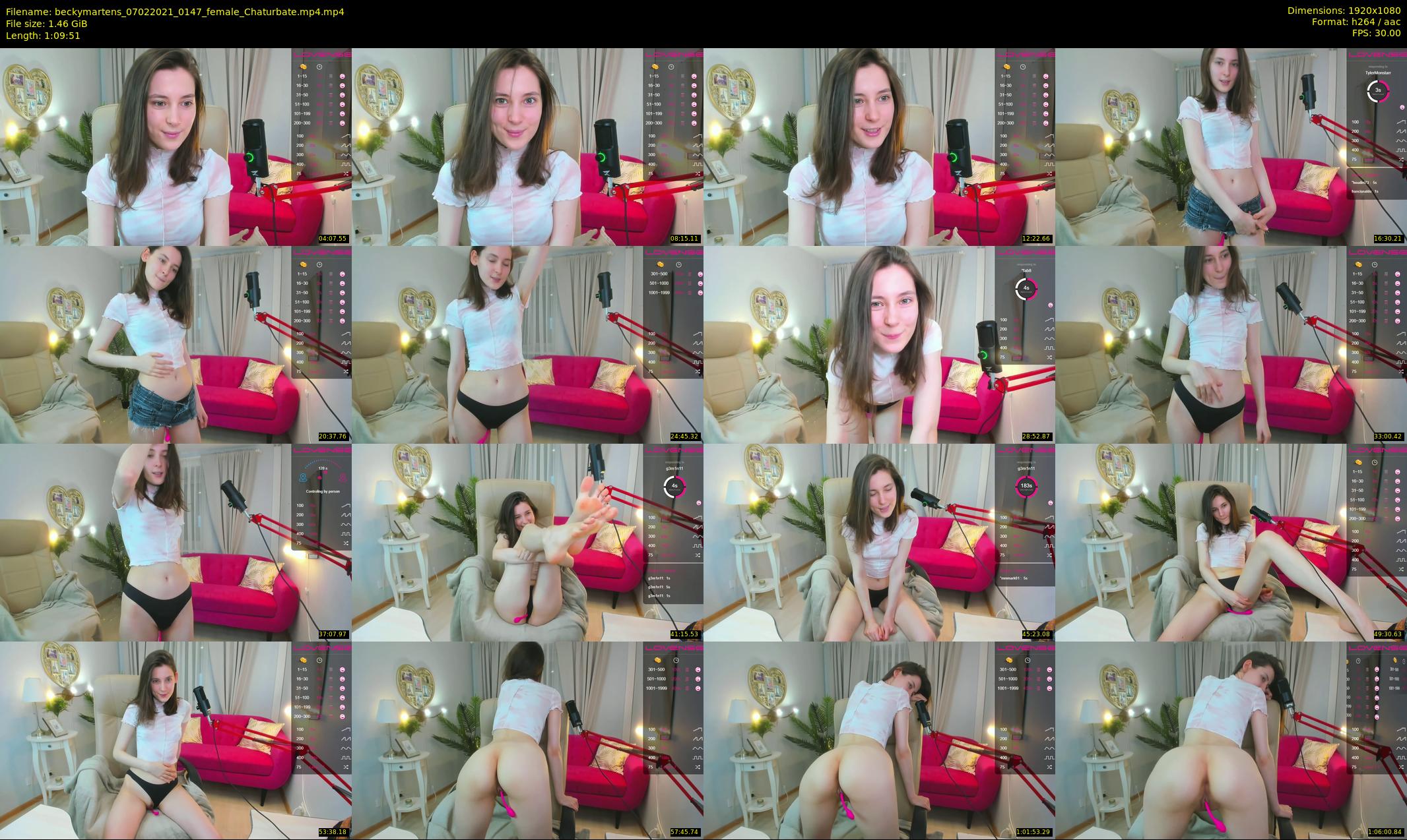 beckymartens — 70 minute Chaturbate female cam show recording, 1080p, Feb 7, 2021