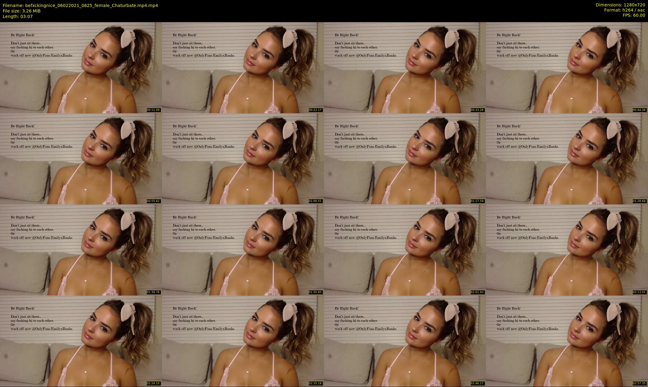 befxckingnice — 4 minute Chaturbate female cam show recording, 720p, Feb 6, 2021