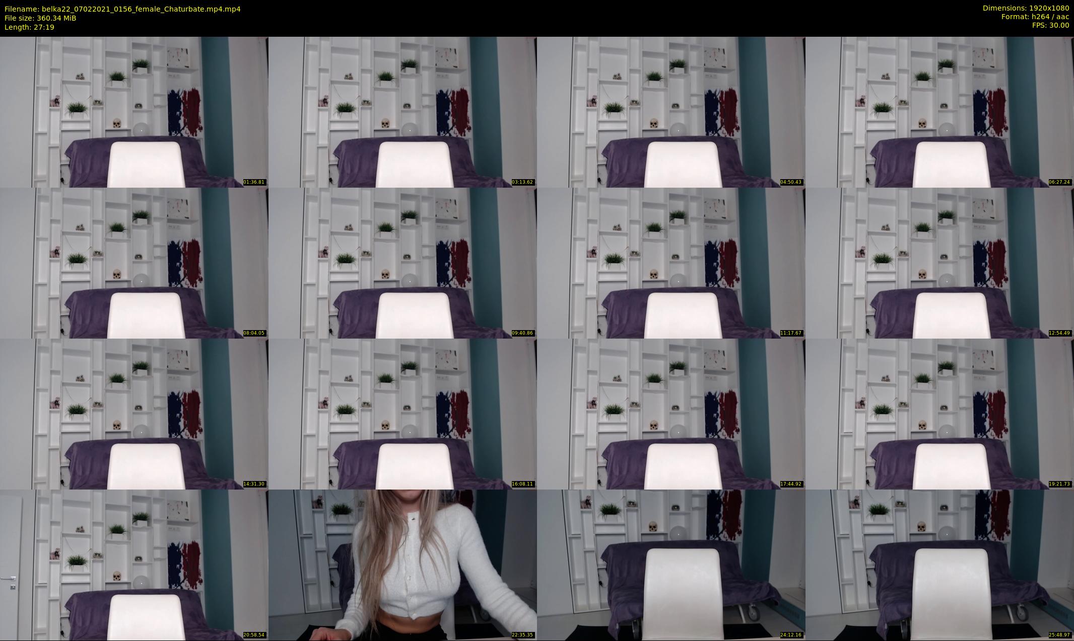 belka22 — 28 minute Chaturbate female cam show recording, 1080p, Feb 7, 2021