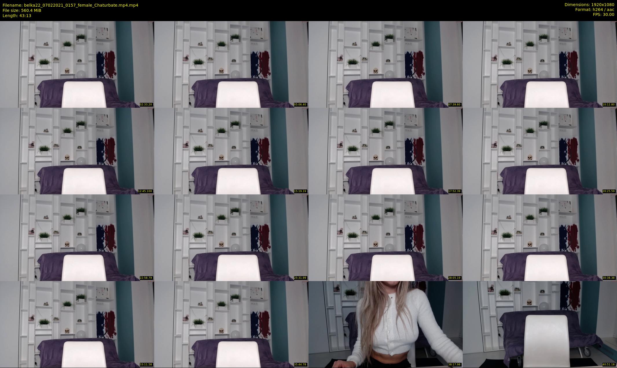 belka22 — 44 minute Chaturbate female cam show recording, 1080p, Feb 7, 2021