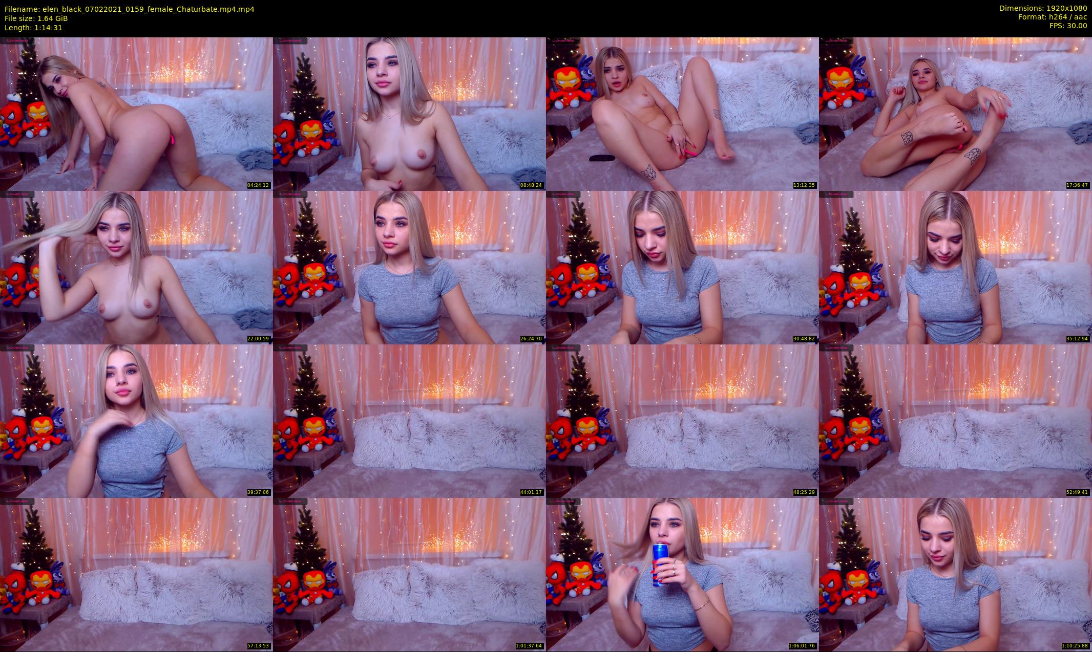 elen_black — 75 minute Chaturbate female cam show recording, 1080p, Feb 7, 2021