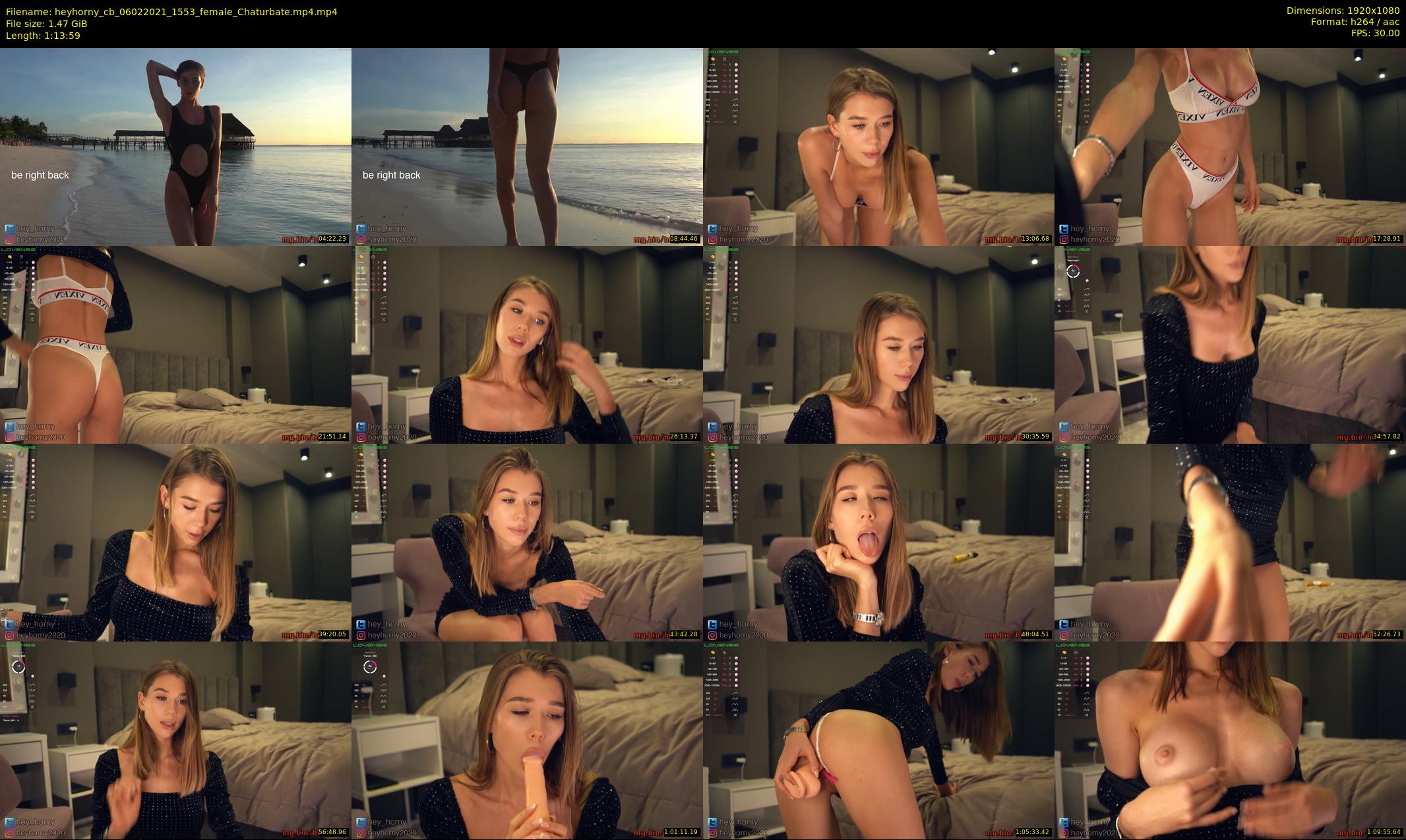 heyhorny_cb — 74 minute Chaturbate couple cam show recording, 1080p, Feb 6, 2021