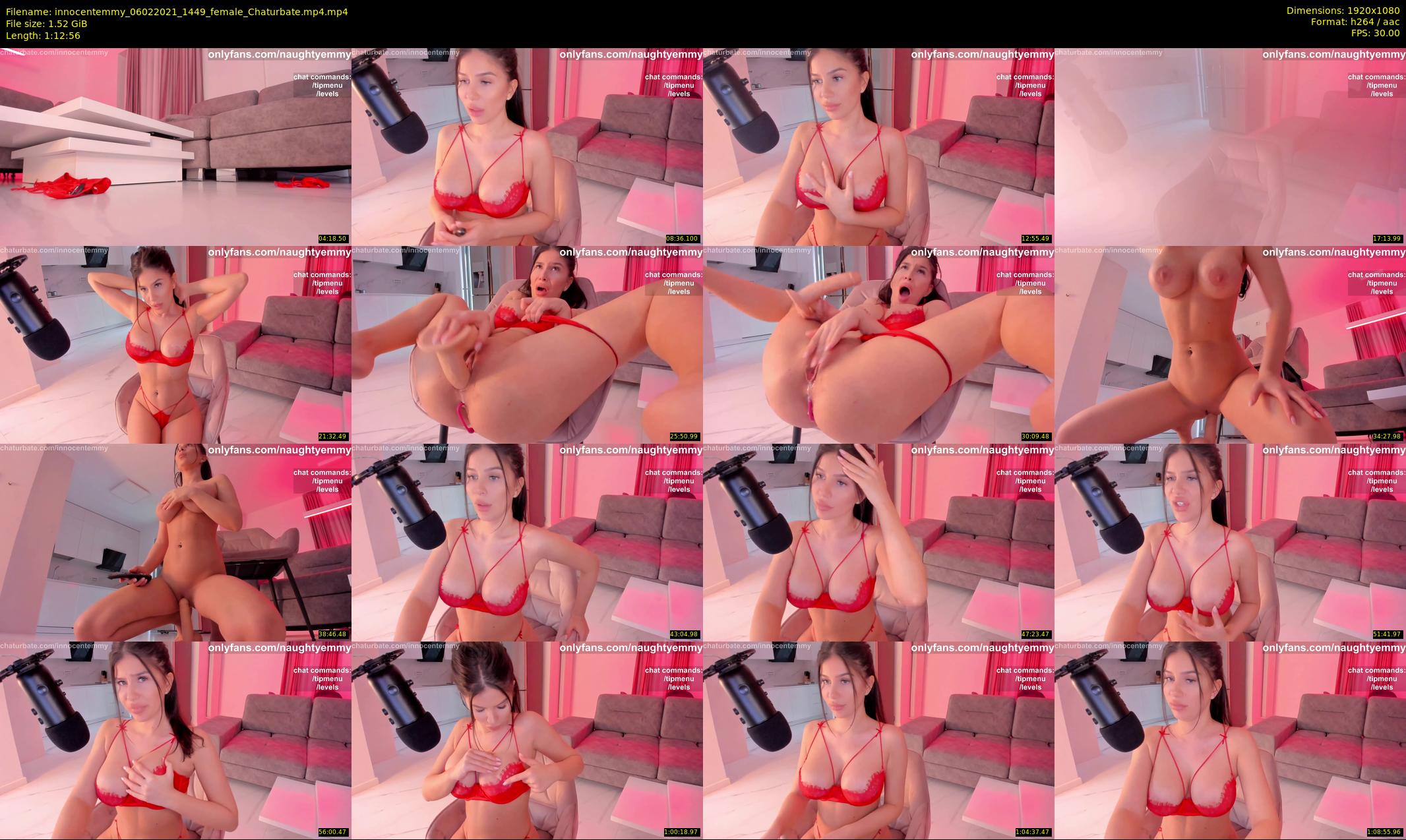 innocentemmy — 73 minute Chaturbate female cam show recording, 1080p, Feb 6, 2021