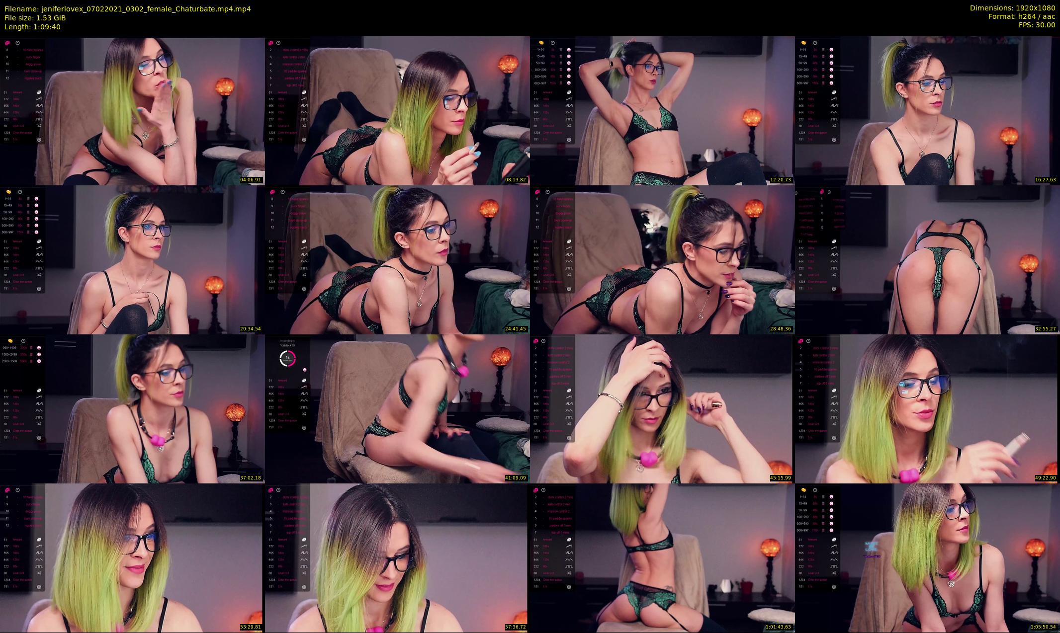 jeniferlovex — 70 minute Chaturbate female cam show recording, 1080p, Feb 7, 2021