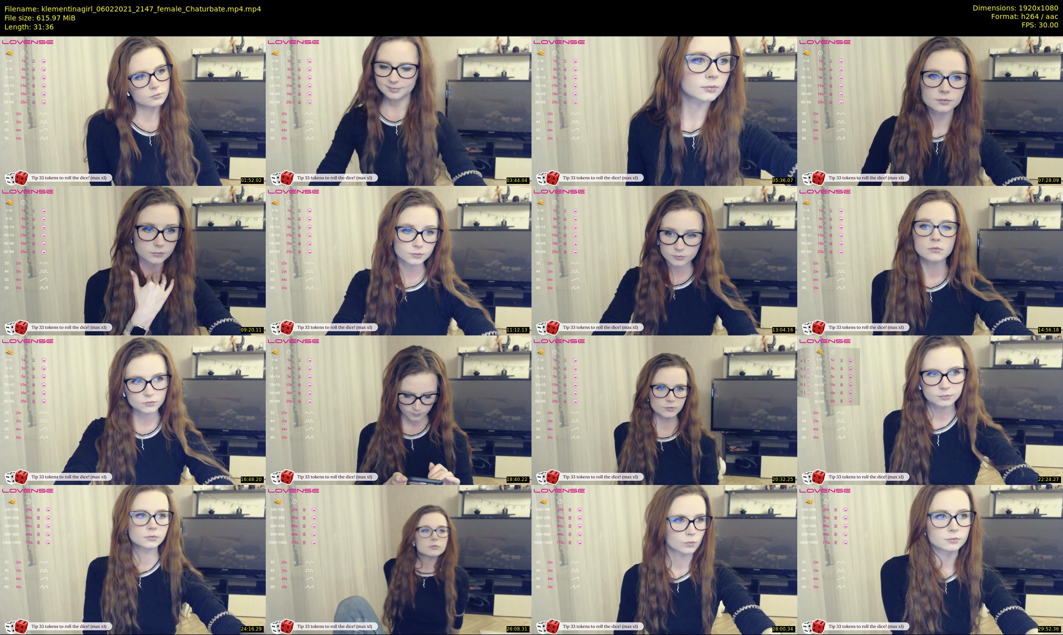 klementinagirl — 32 minute Chaturbate female cam show recording, 1080p, Feb 6, 2021