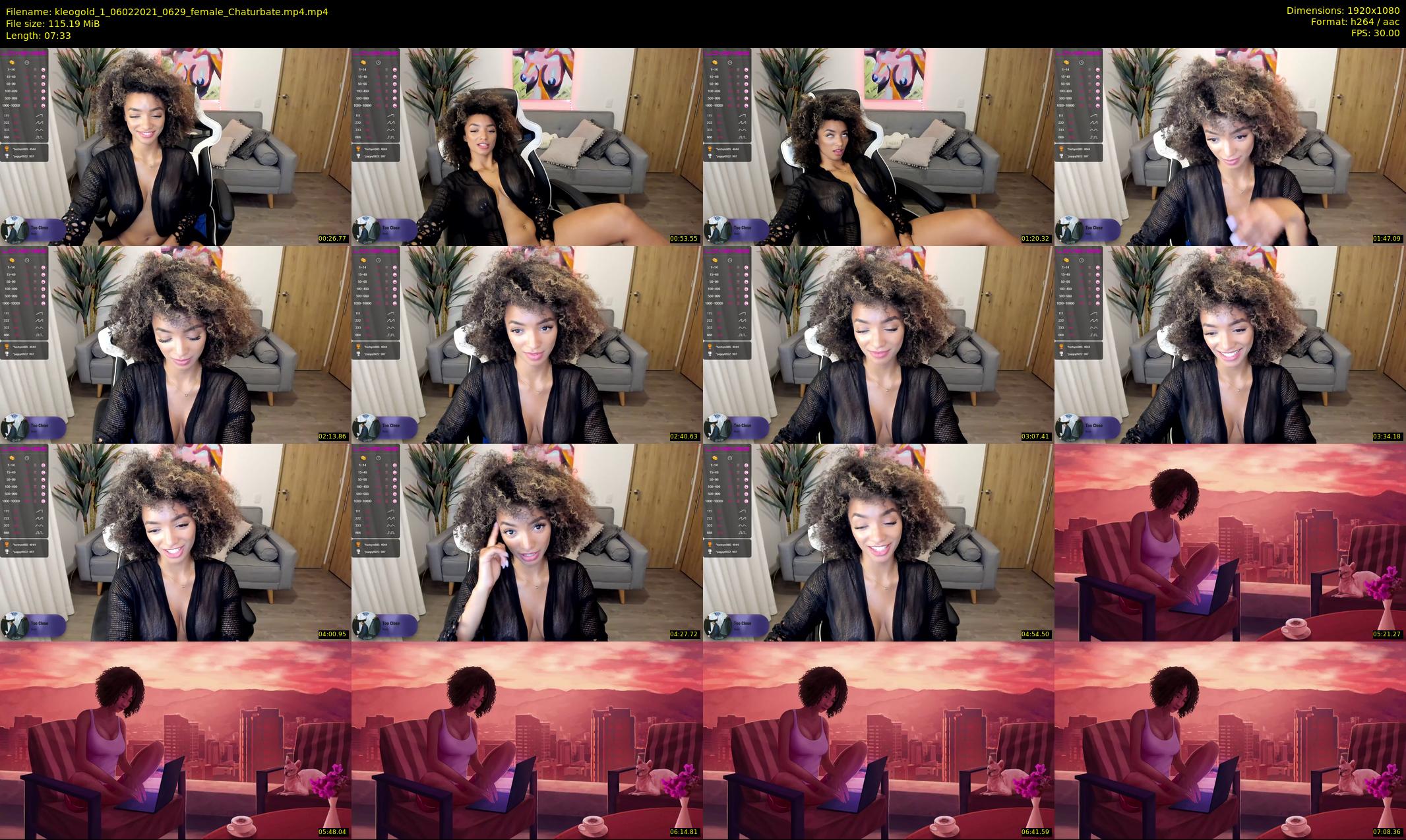 kleogold_1 — 8 minute Chaturbate female cam show recording, 1080p, Feb 6, 2021