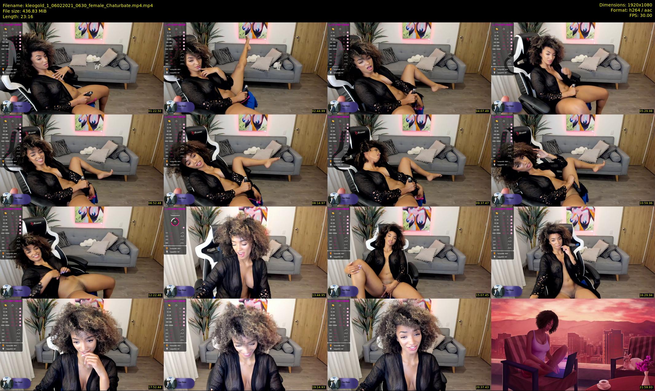 kleogold_1 — 24 minute Chaturbate female cam show recording, 1080p, Feb 6, 2021