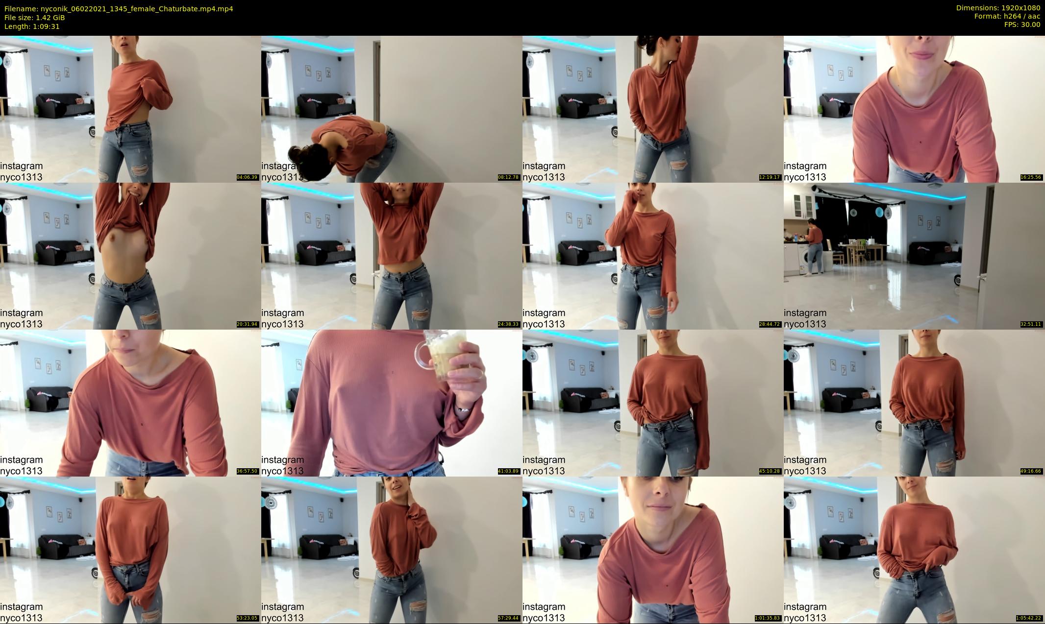 nyconik — 70 minute Chaturbate female cam show recording, 1080p, Feb 6, 2021