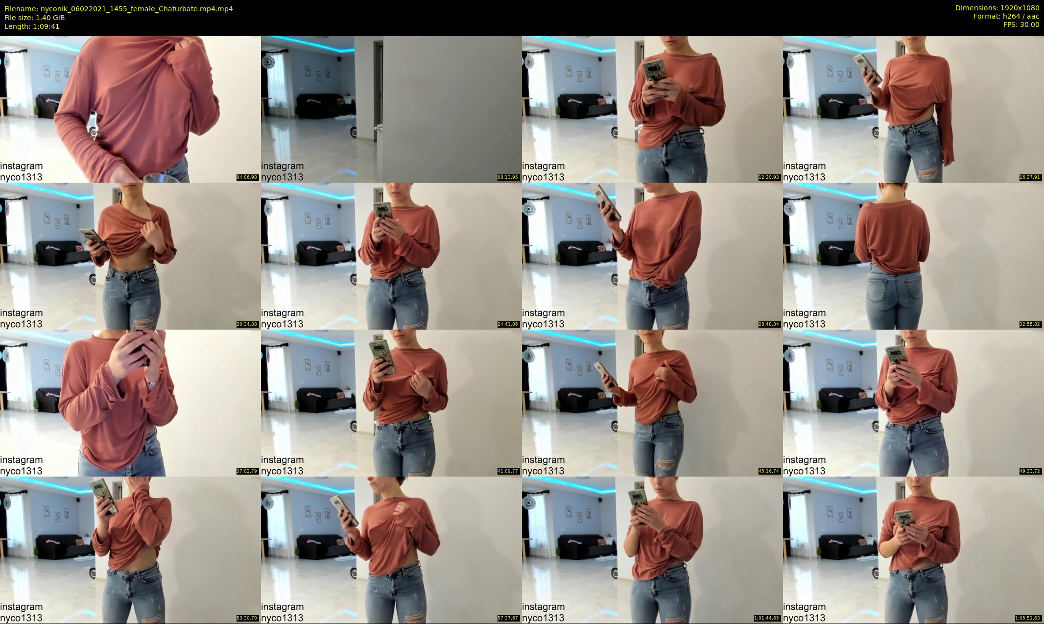 nyconik — 70 minute Chaturbate female cam show recording, 1080p, Feb 6, 2021