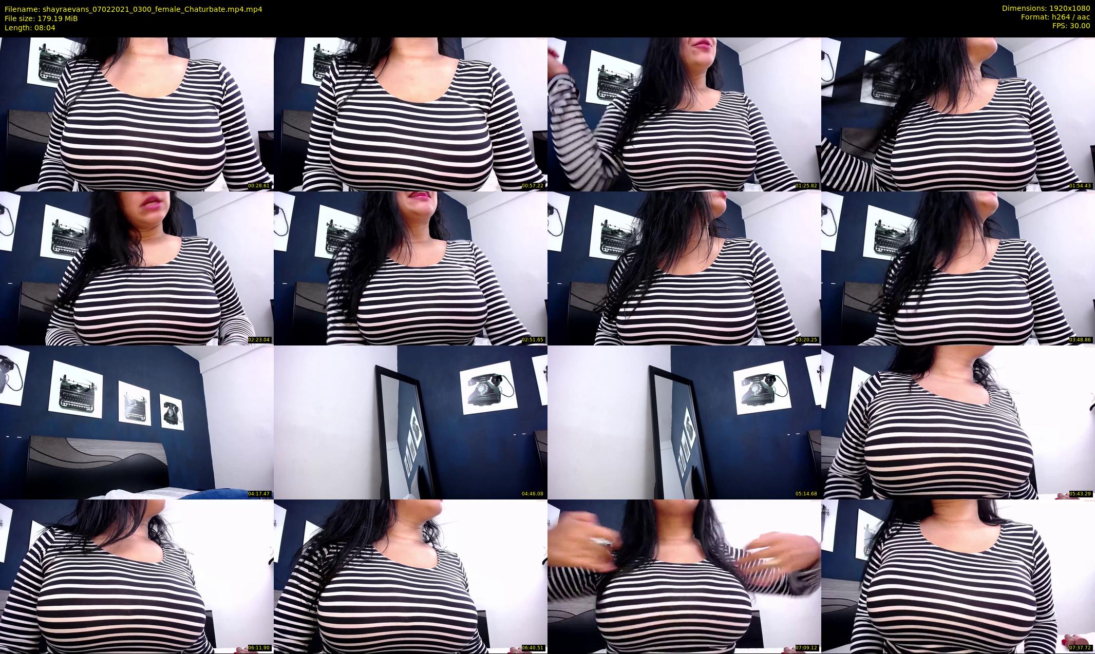 shayraevans — 9 minute Chaturbate female cam show recording, 1080p, Feb 7, 2021