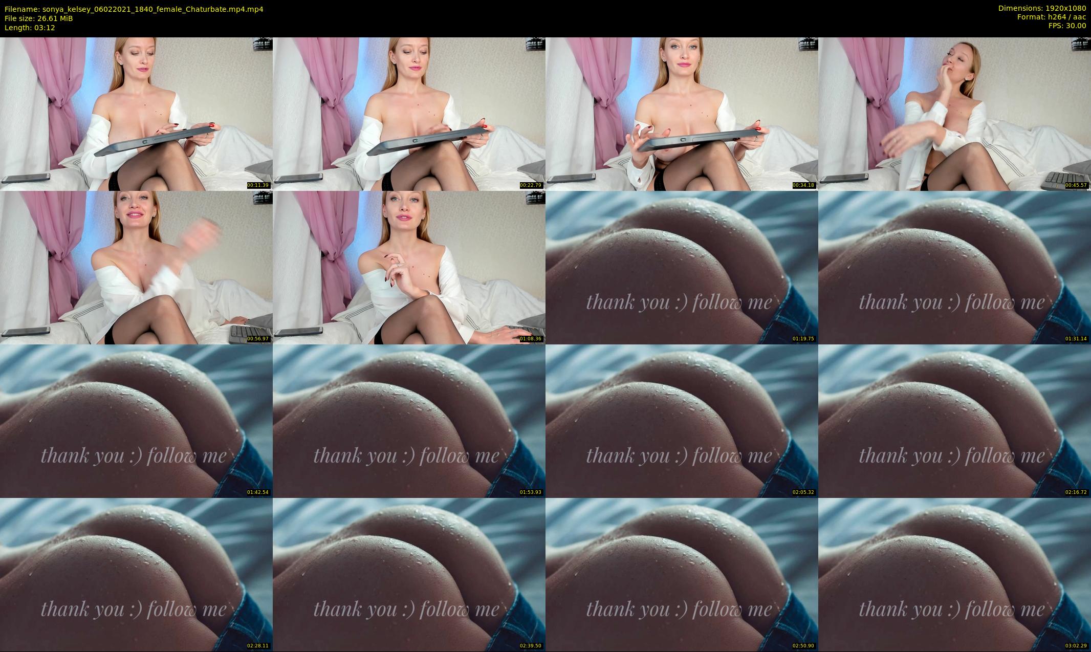 sonya_kelsey — 4 minute Chaturbate female cam show recording, 1080p, Feb 6, 2021
