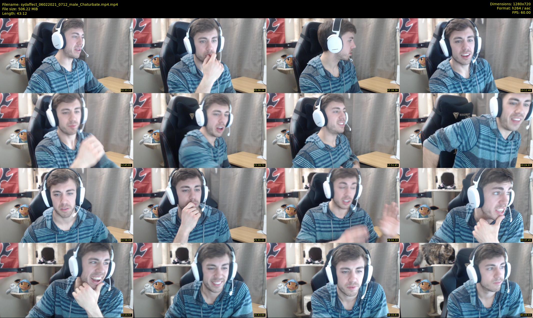 sydaffect — 44 minute Chaturbate male cam show recording, 720p, Feb 6, 2021