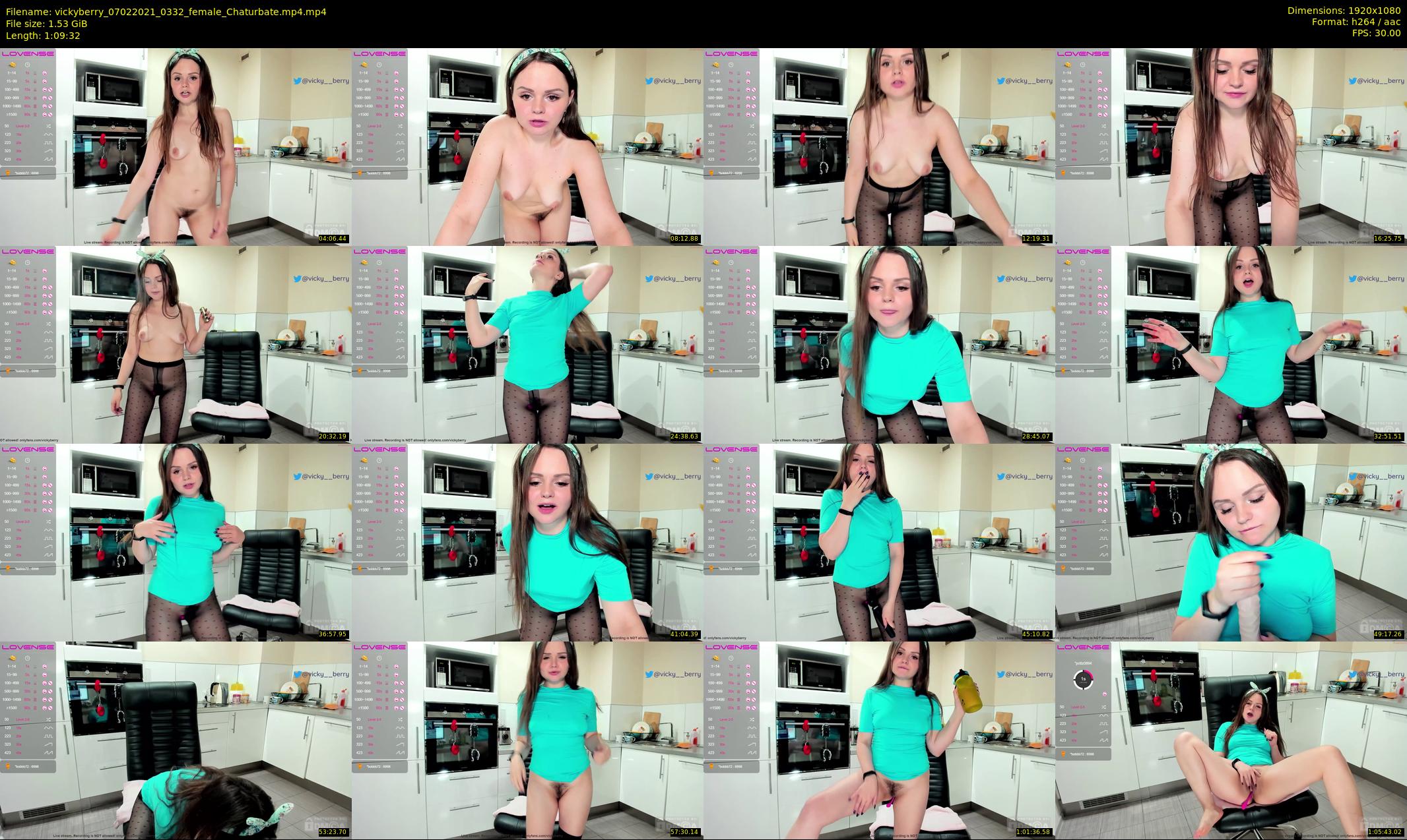 vickyberry — 70 minute Chaturbate female cam show recording, 1080p, Feb 7, 2021