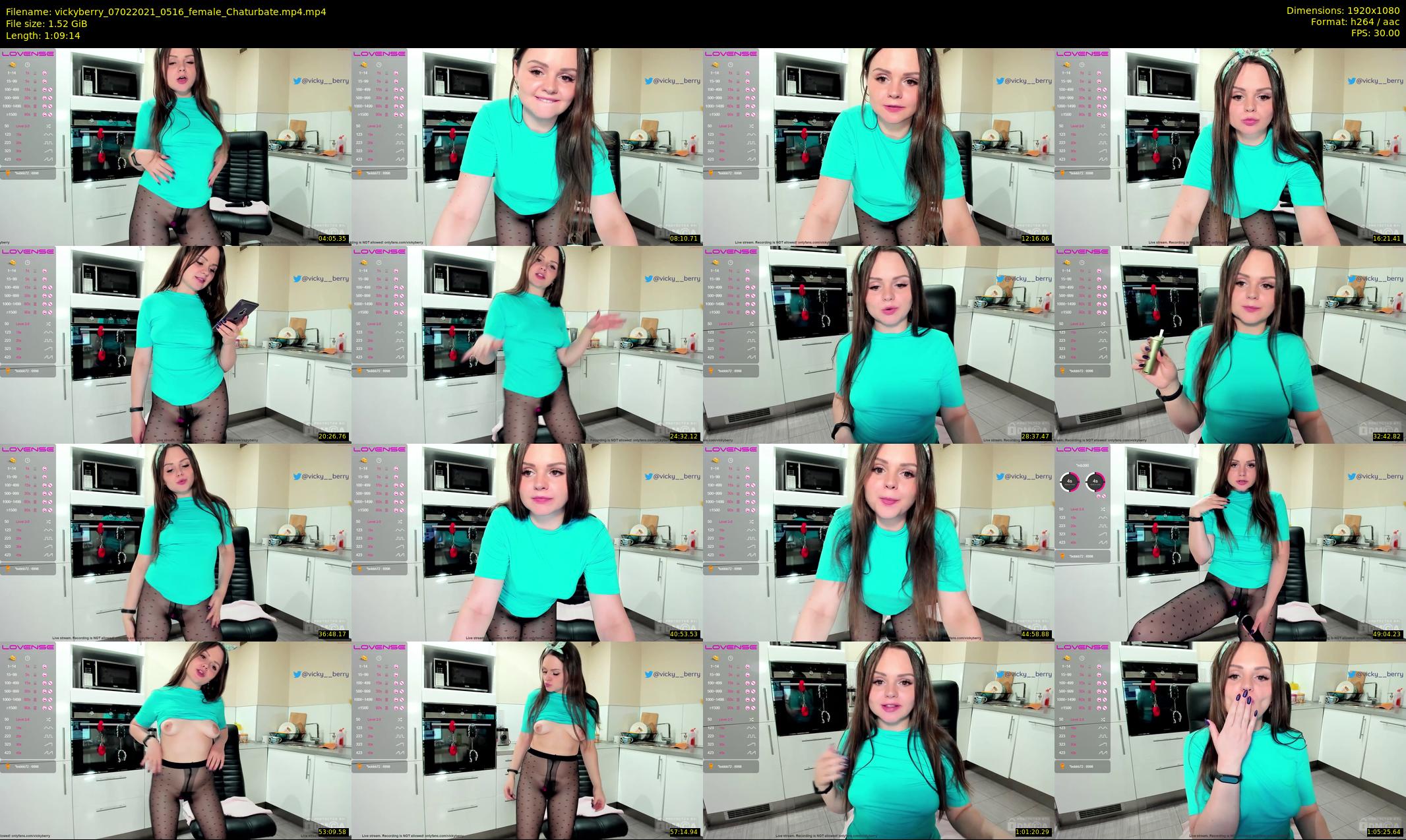 vickyberry — 70 minute Chaturbate female cam show recording, 1080p, Feb 7, 2021