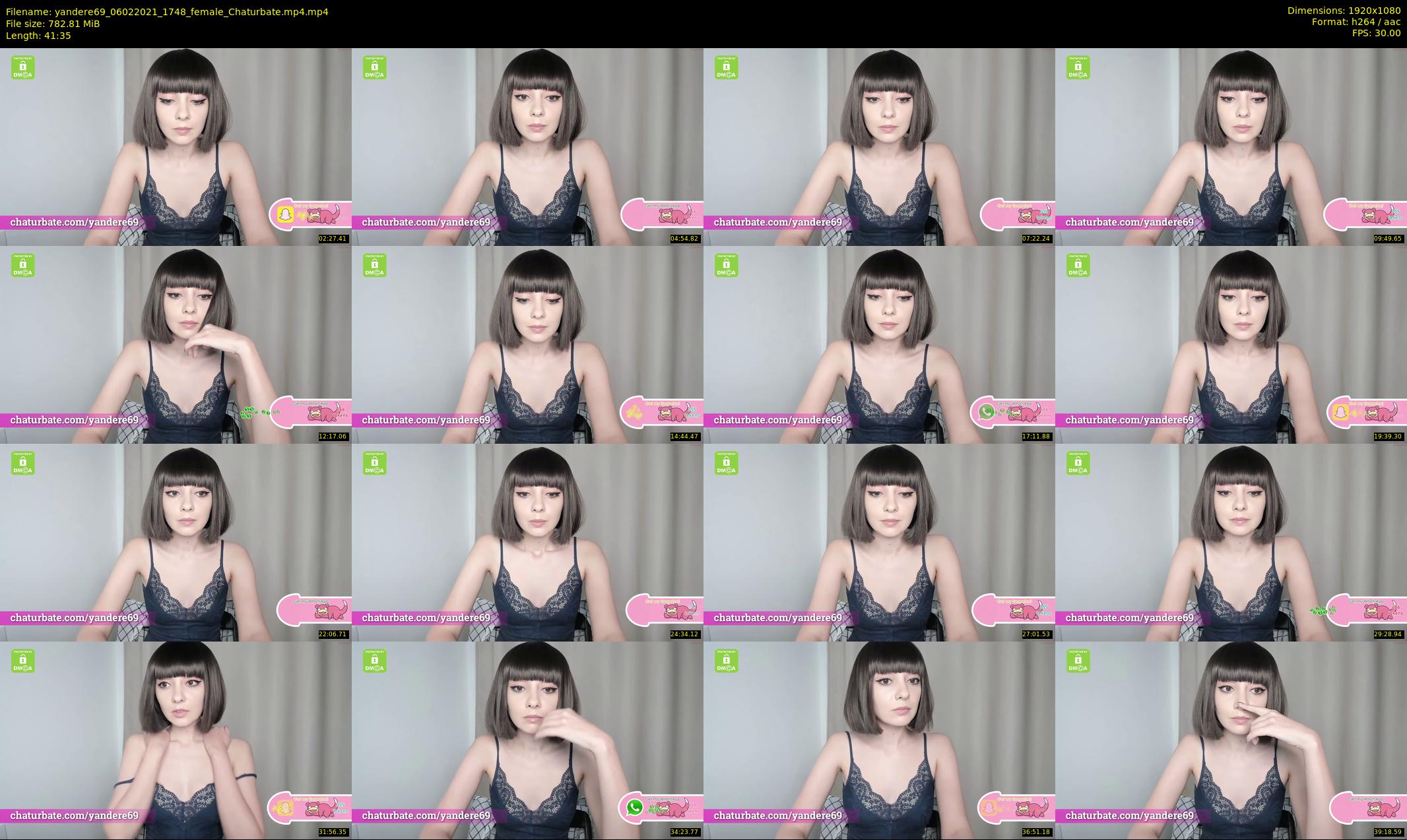 yandere69 — 42 minute Chaturbate female cam show recording, 1080p, Feb 6, 2021