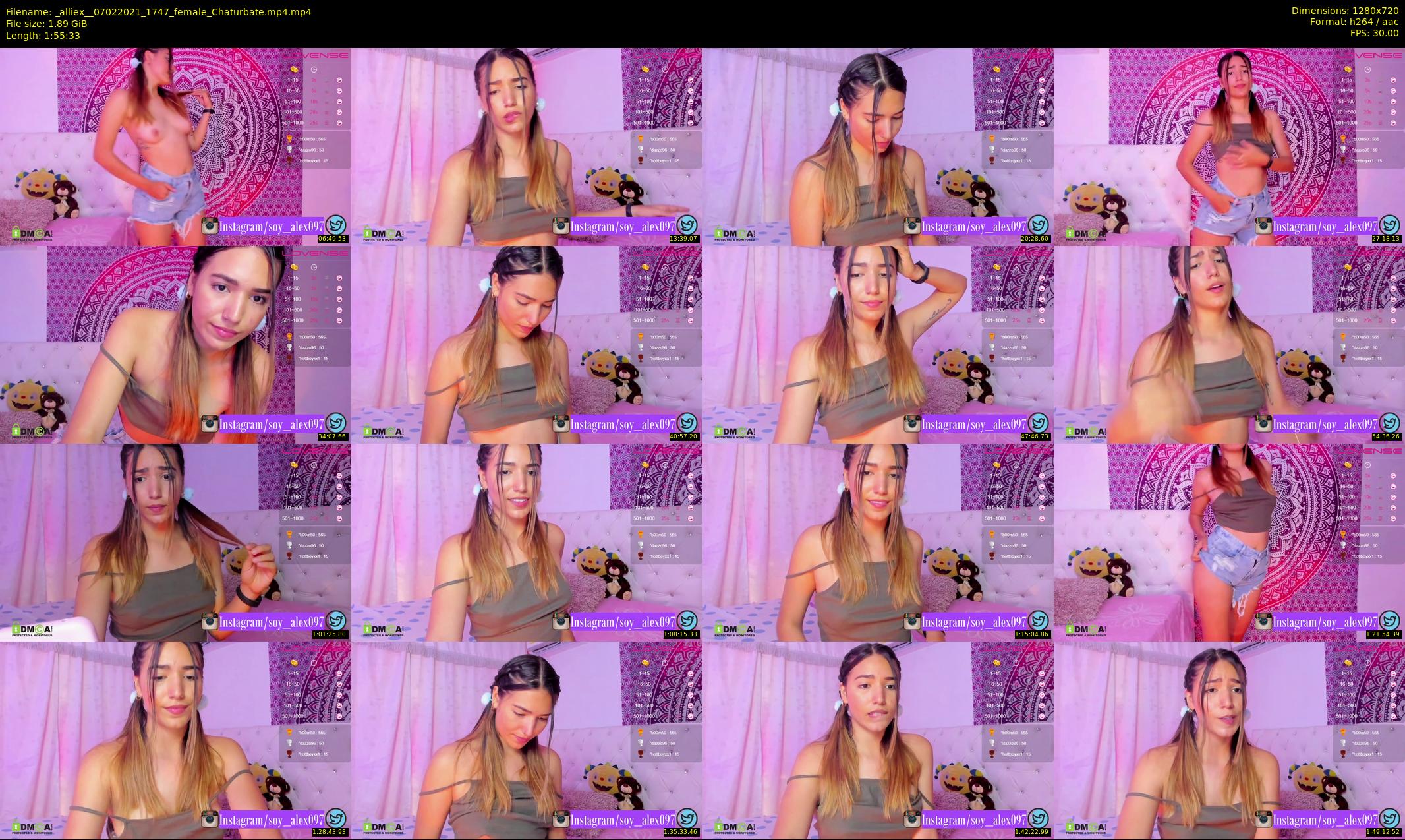 _alliex_ — 116 minute Chaturbate female cam show recording, 720p, Feb 7, 2021