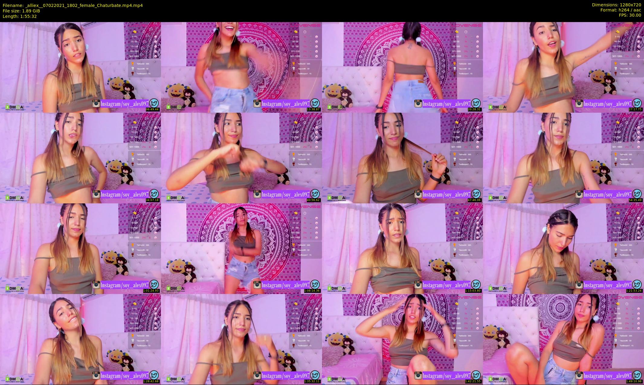 _alliex_ — 116 minute Chaturbate female cam show recording, 720p, Feb 7, 2021